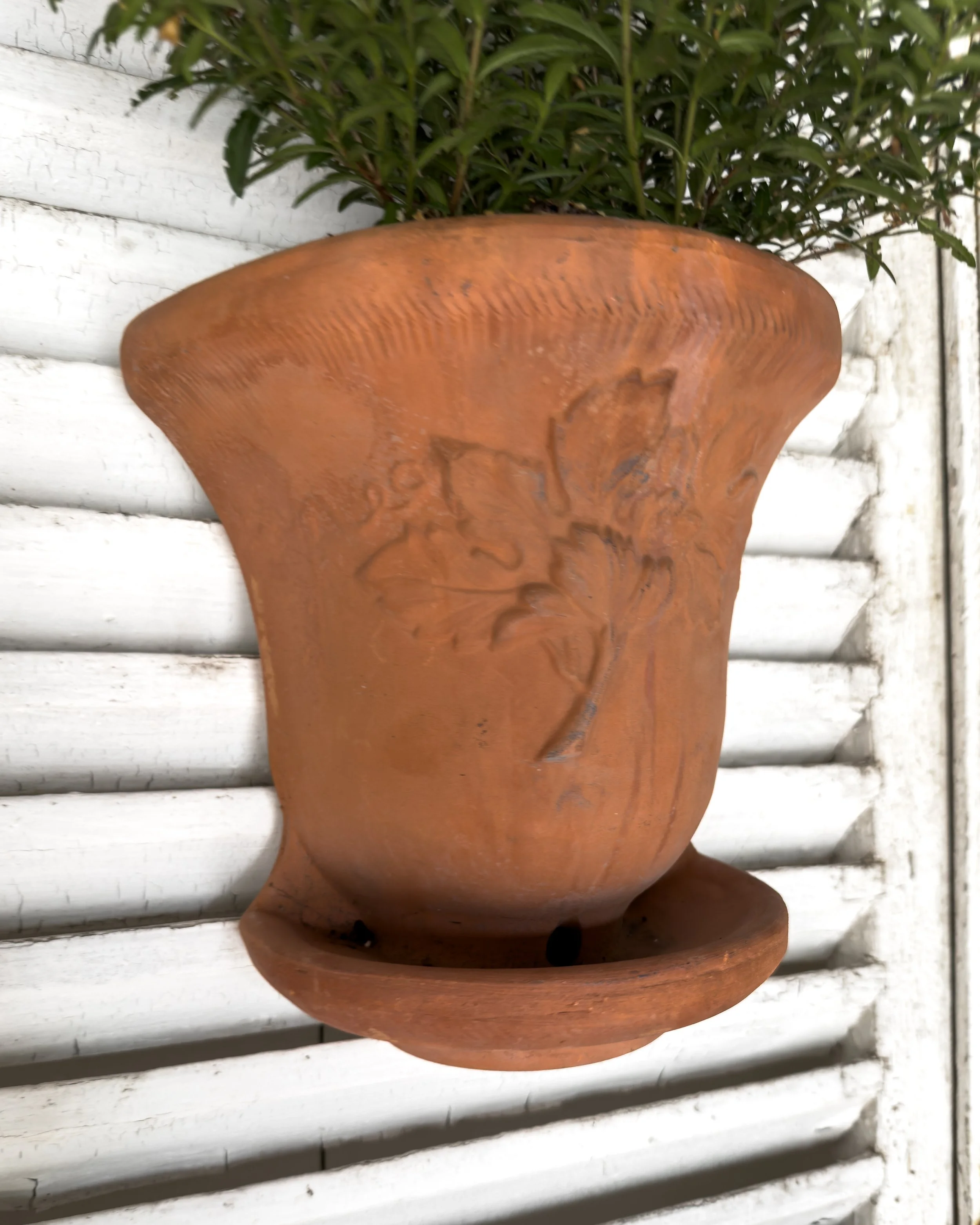 Vintage Terracotta Wall Mounted Flower Pots