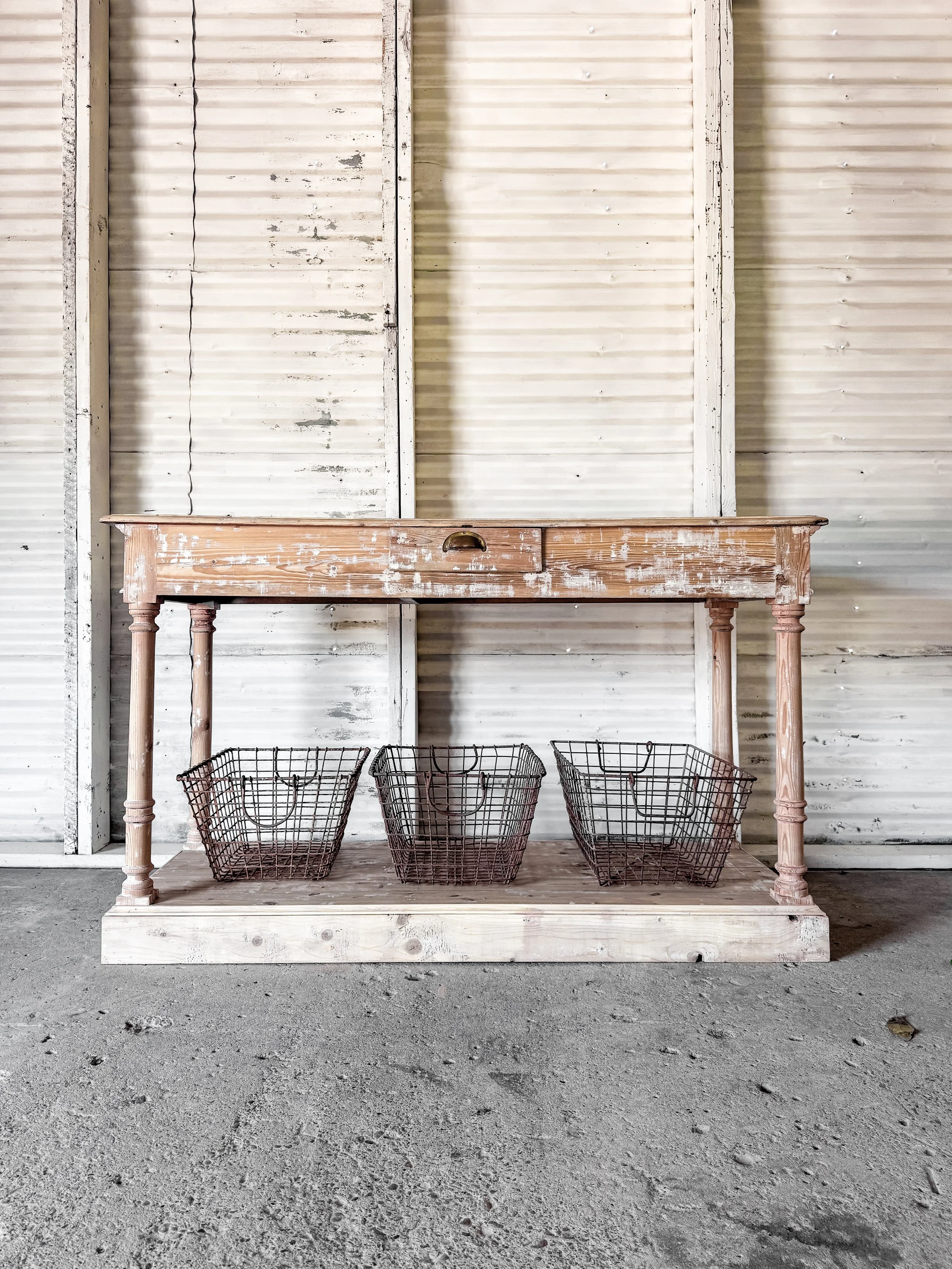 Antique French Drapers Table