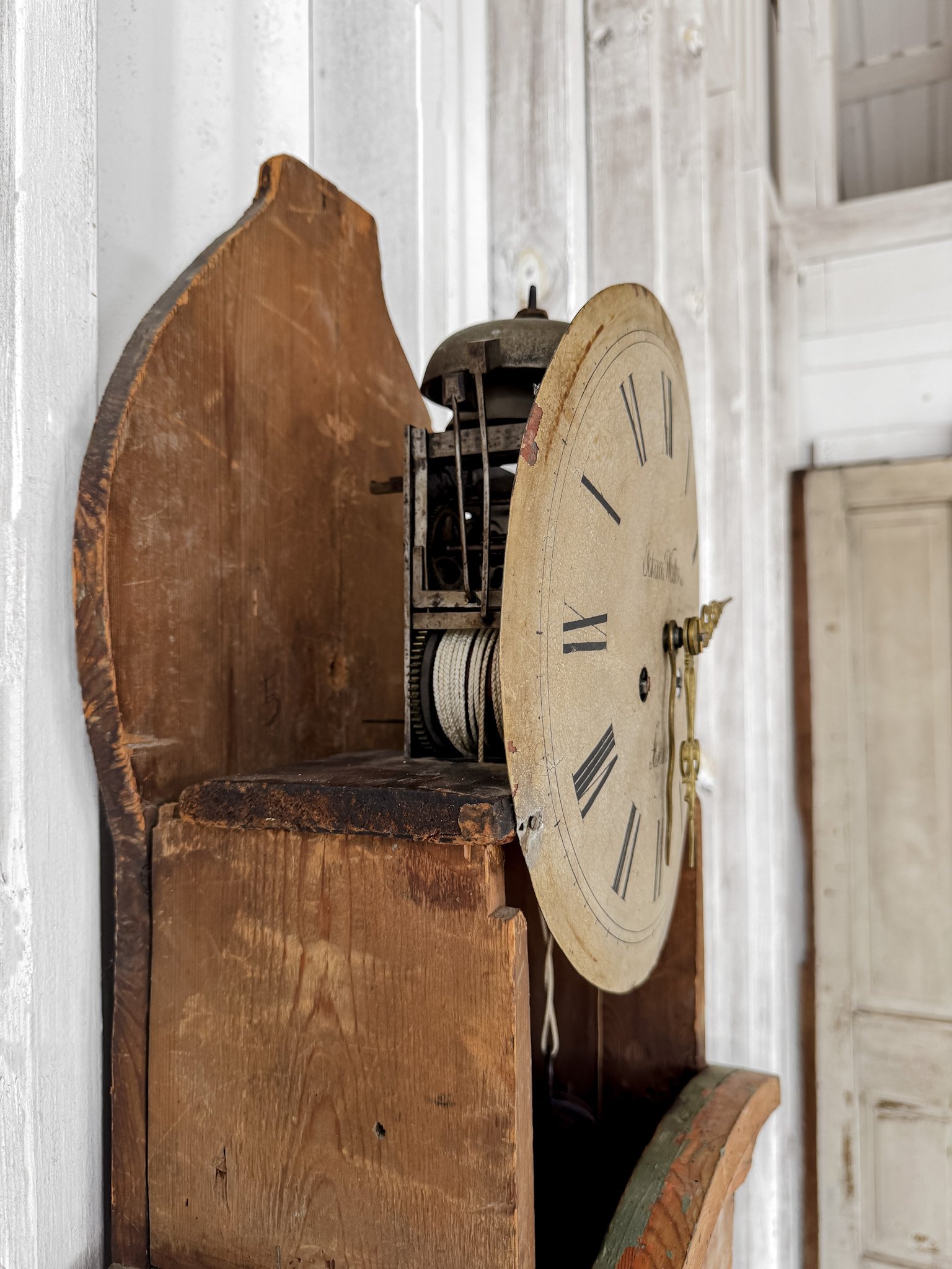 19th Century Swedish Mora Clock with Tall Crown
