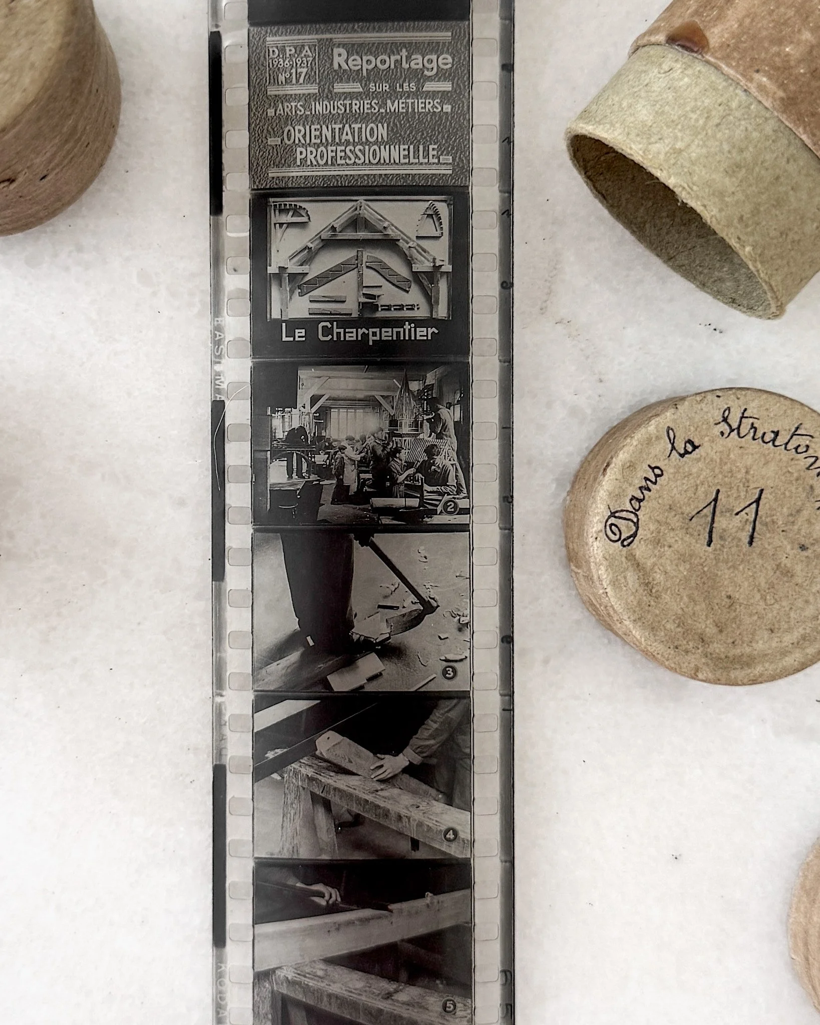 Interwar French Educational Celluloid Film Reels