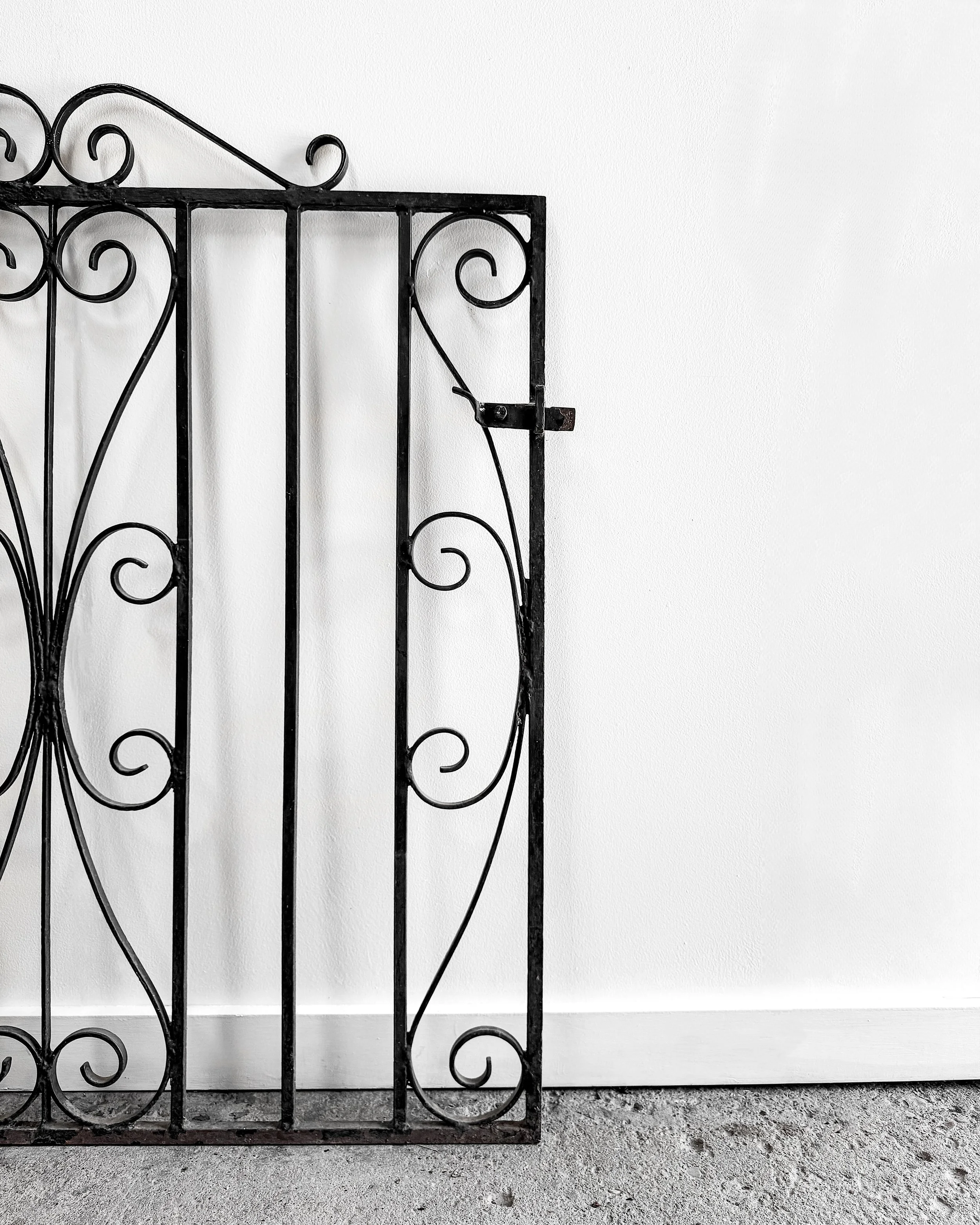 Early 20th Century Wrought Iron English Garden Gate
