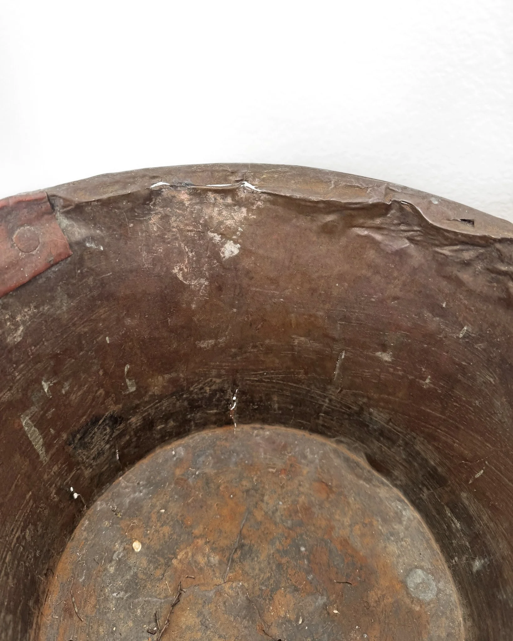Antique Copper Cauldron