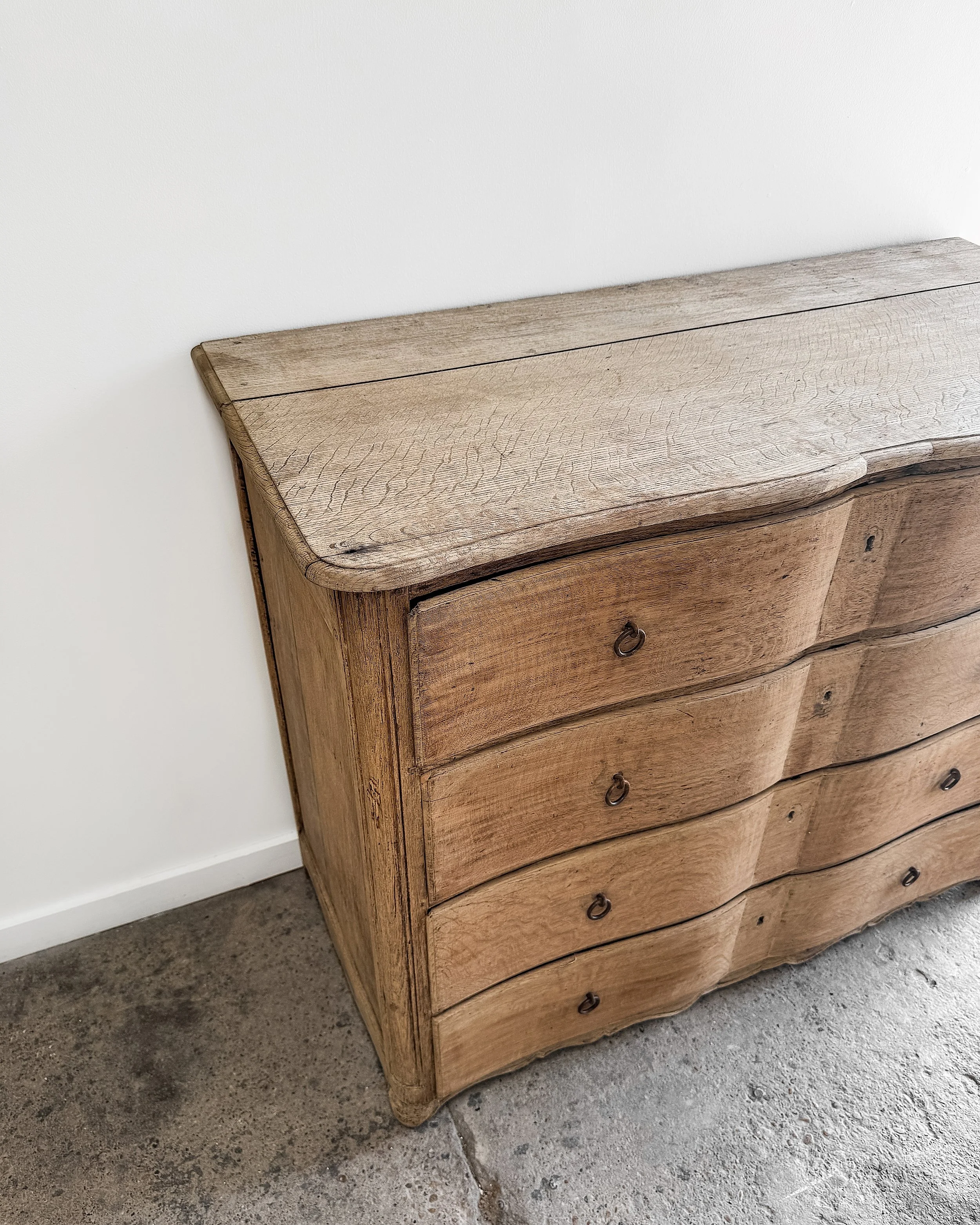 Antique French Serpentine Dresser