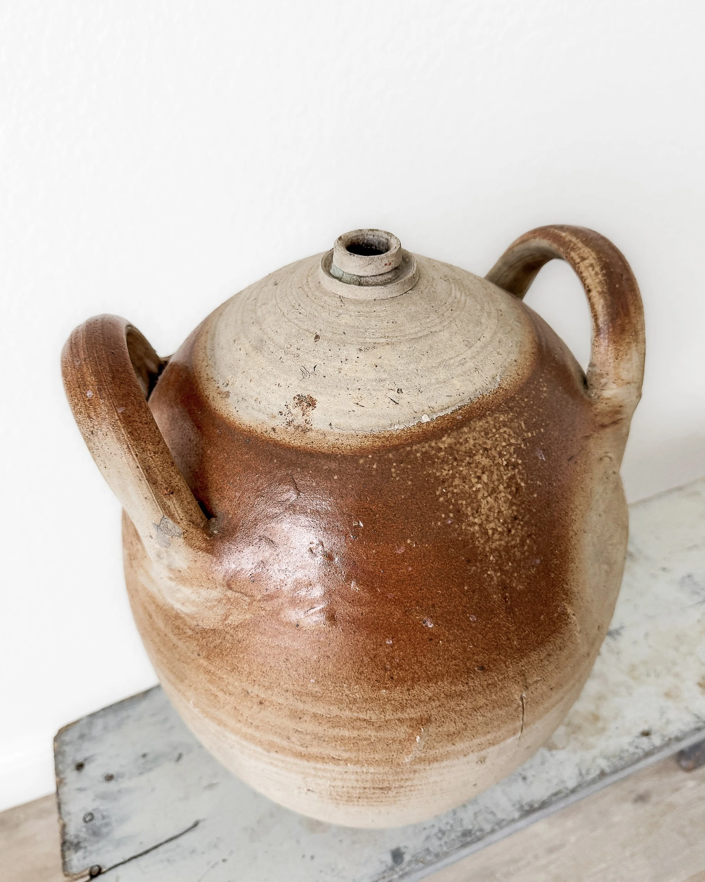 Antique French Provencal Olive Oil Jugs