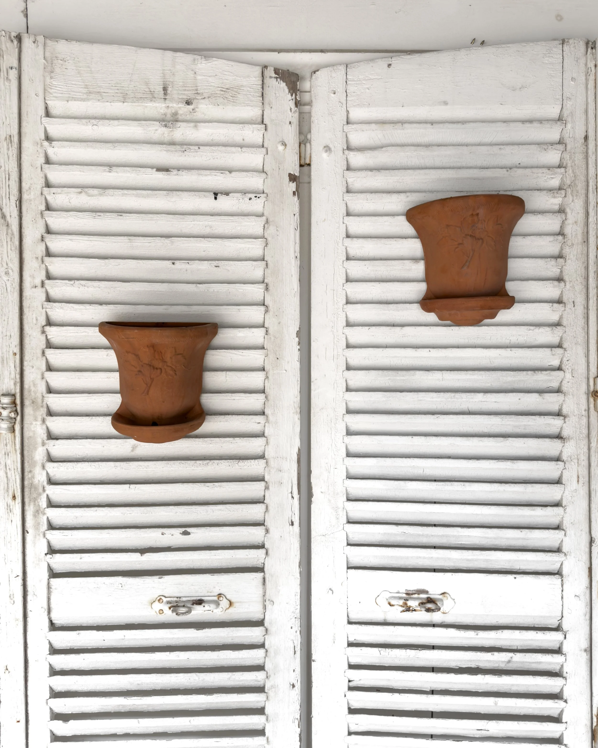 Vintage Terracotta Wall Mounted Flower Pots