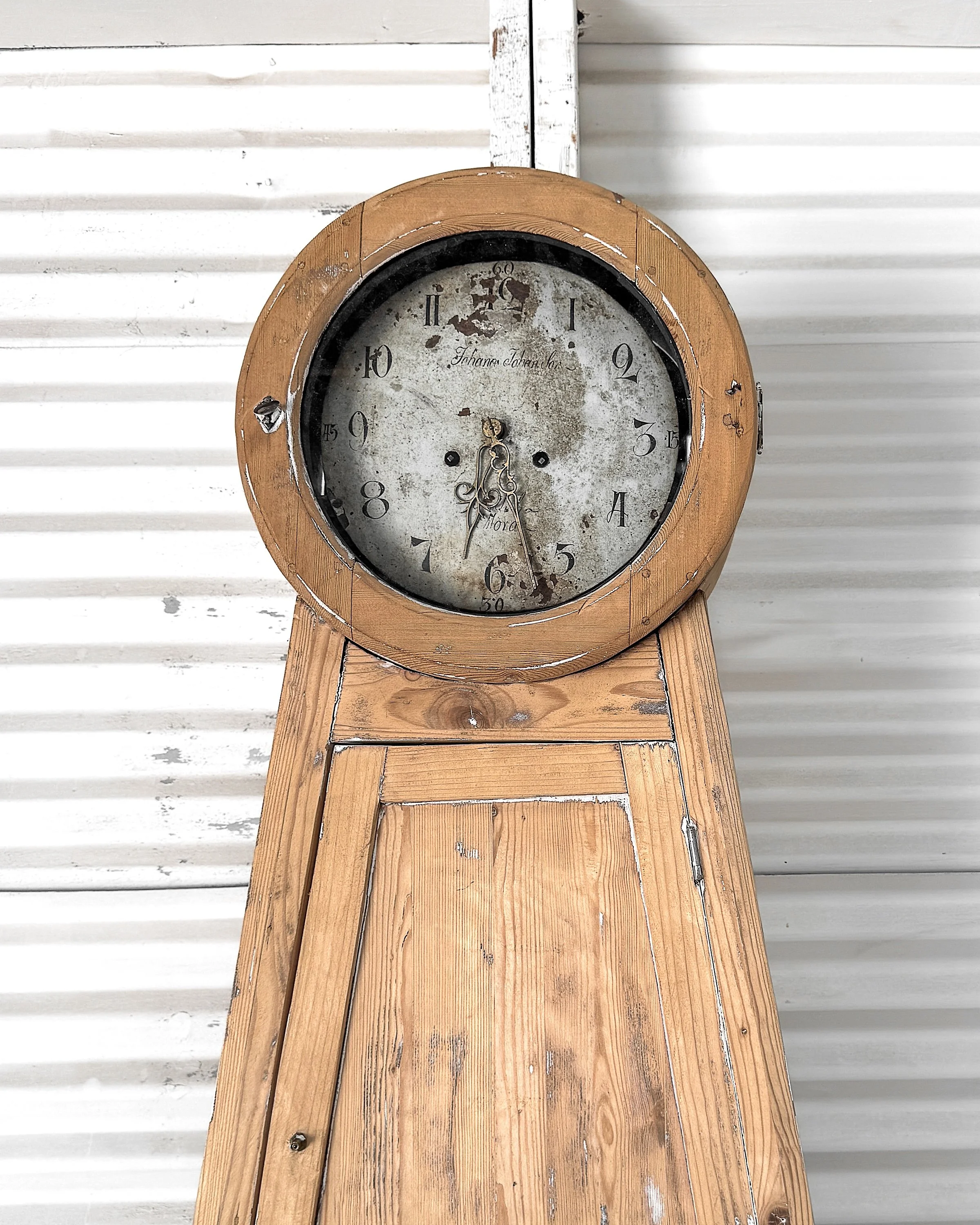 Antique Swedish Gustavian Mora Clock Writing Desk