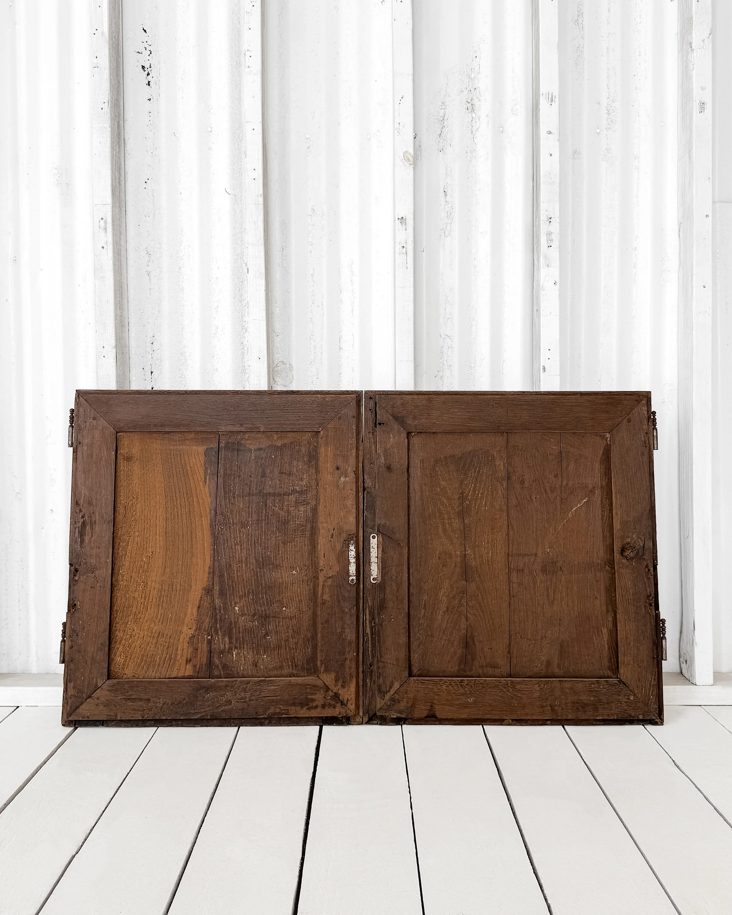 Salvaged 19th Century French Oak Cupboard Doors