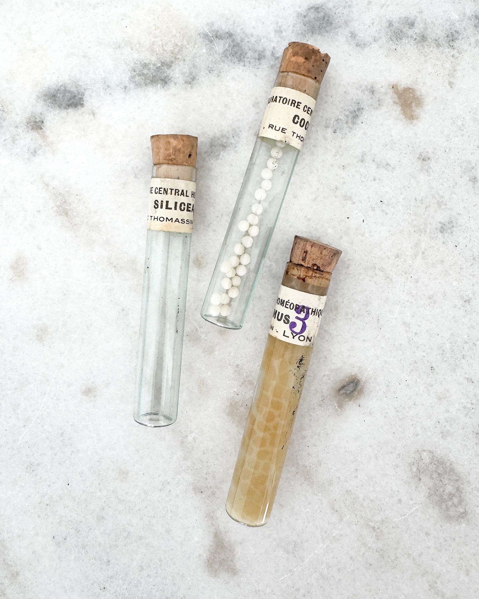 Antique French Homeopathic Leather Travel Case