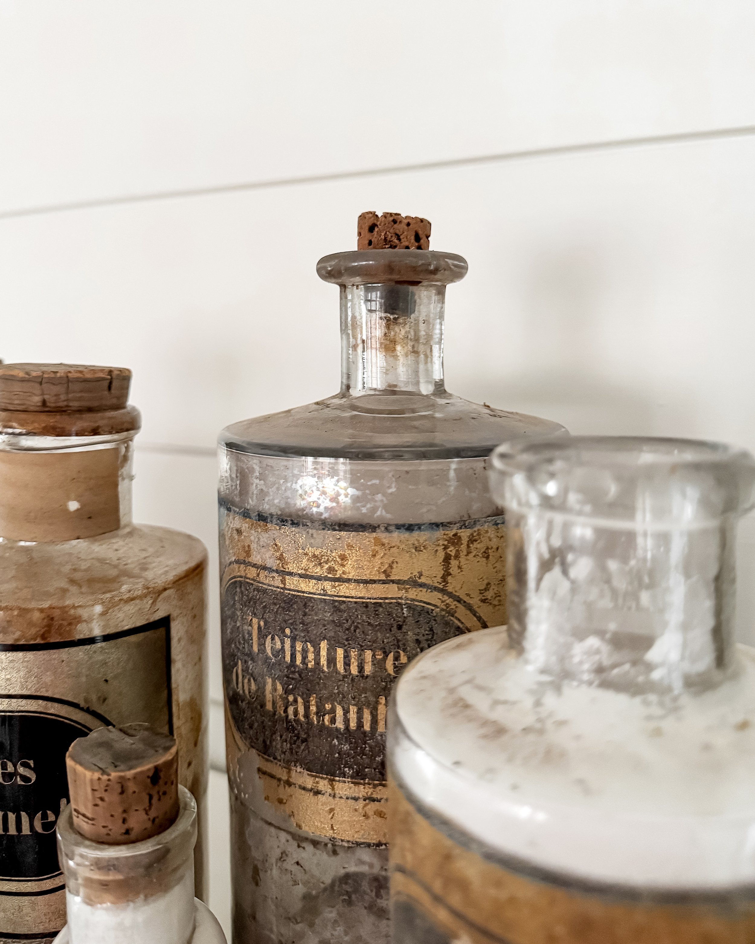 Antique French Apothecary Bottles