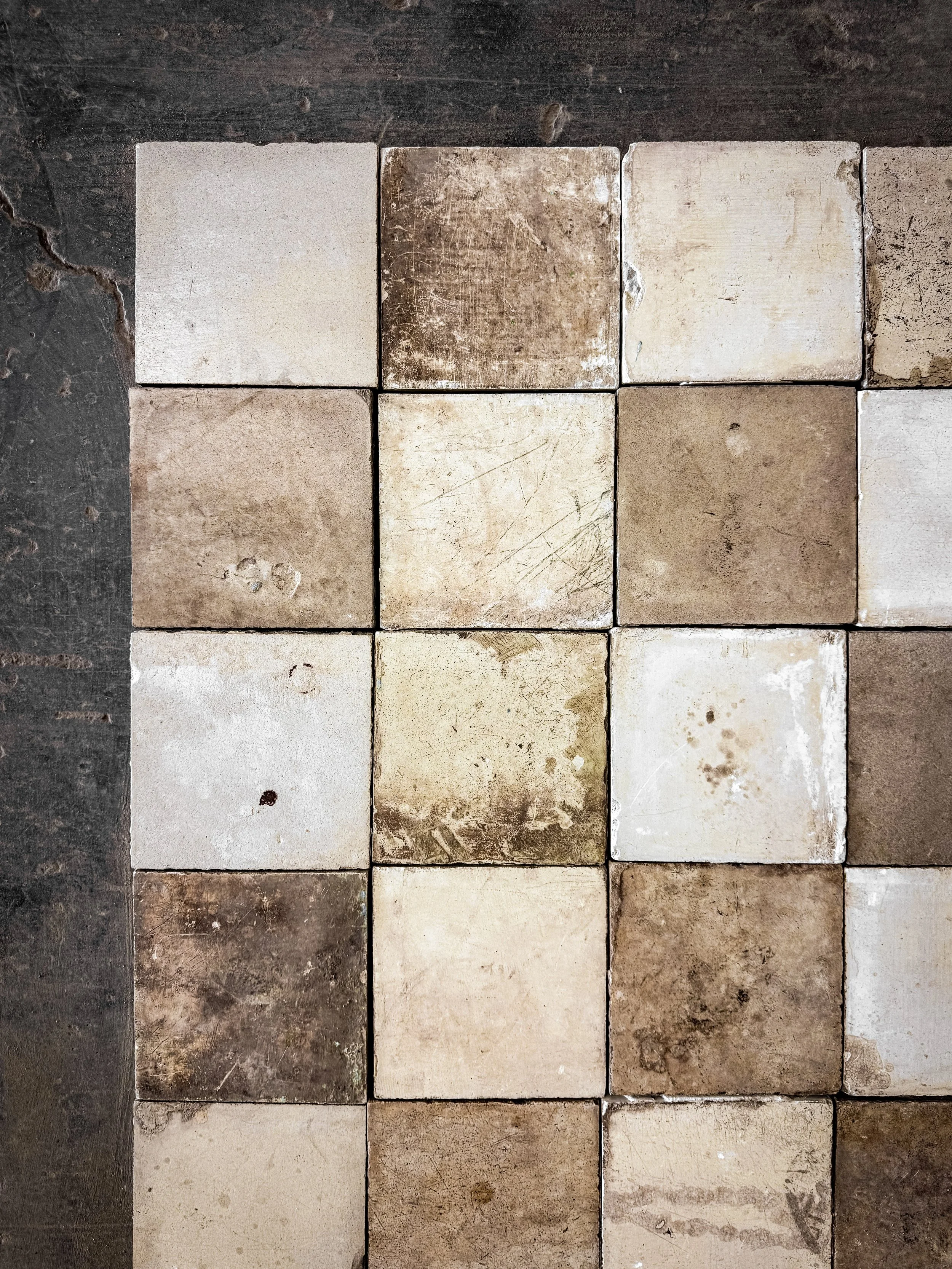 Reclaimed European Encaustic Cement Tiles