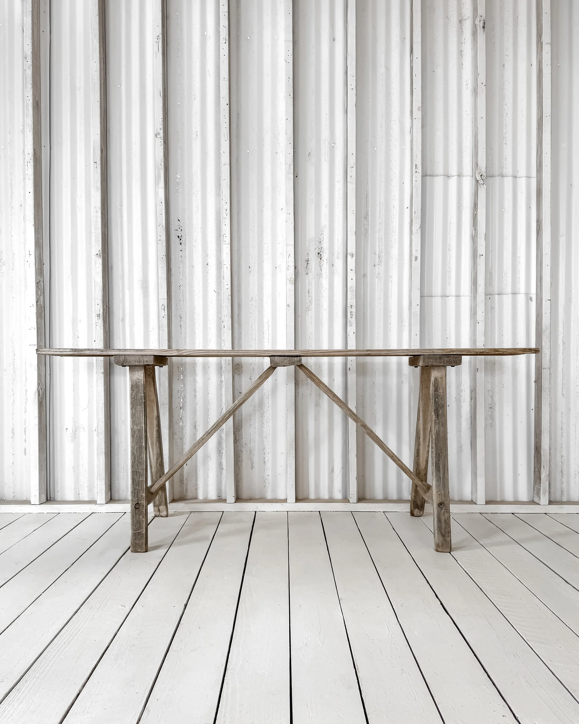 Antique French Lavandiere Console Table