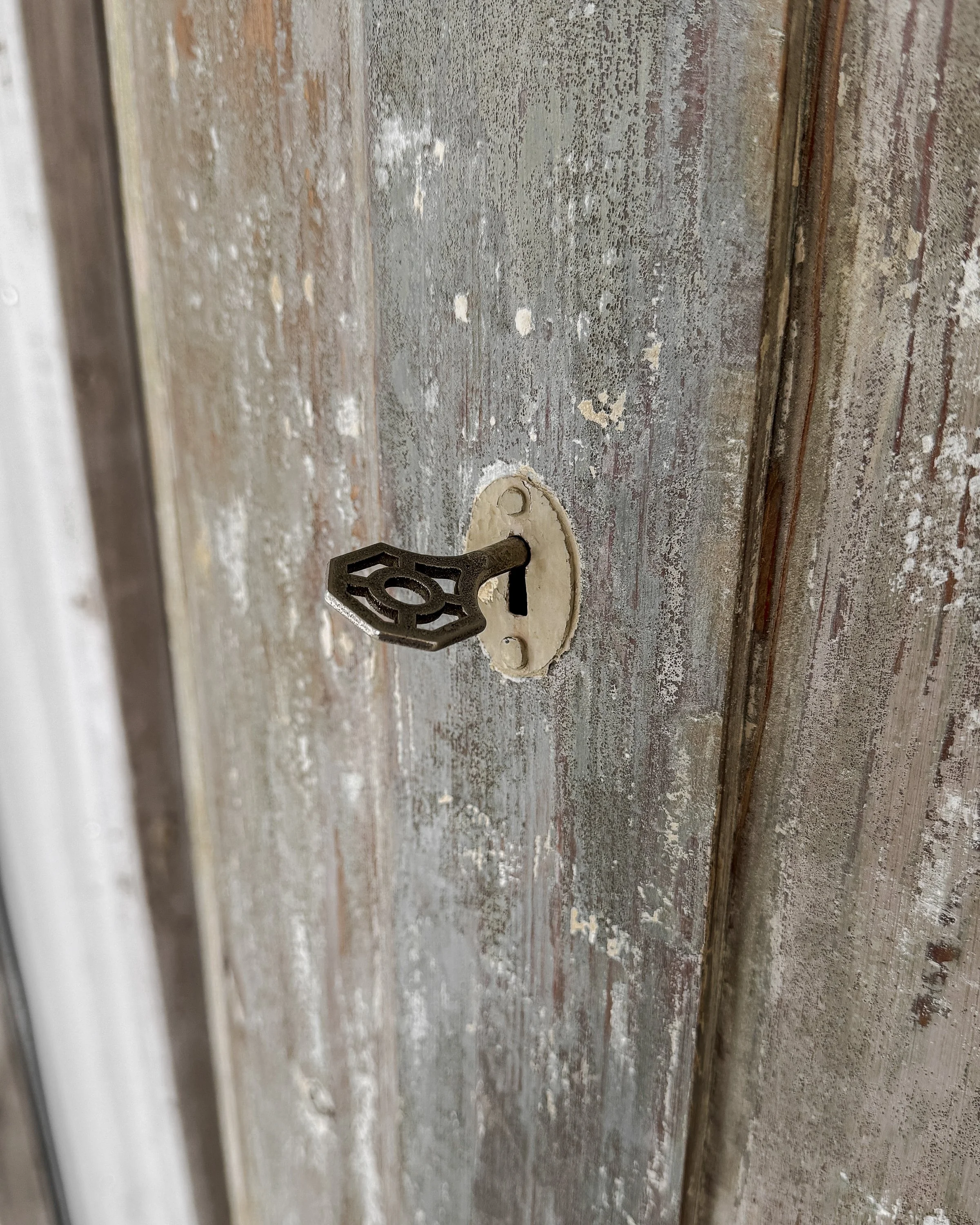 Late 18th Century Narrow Swedish Corner Cupboard