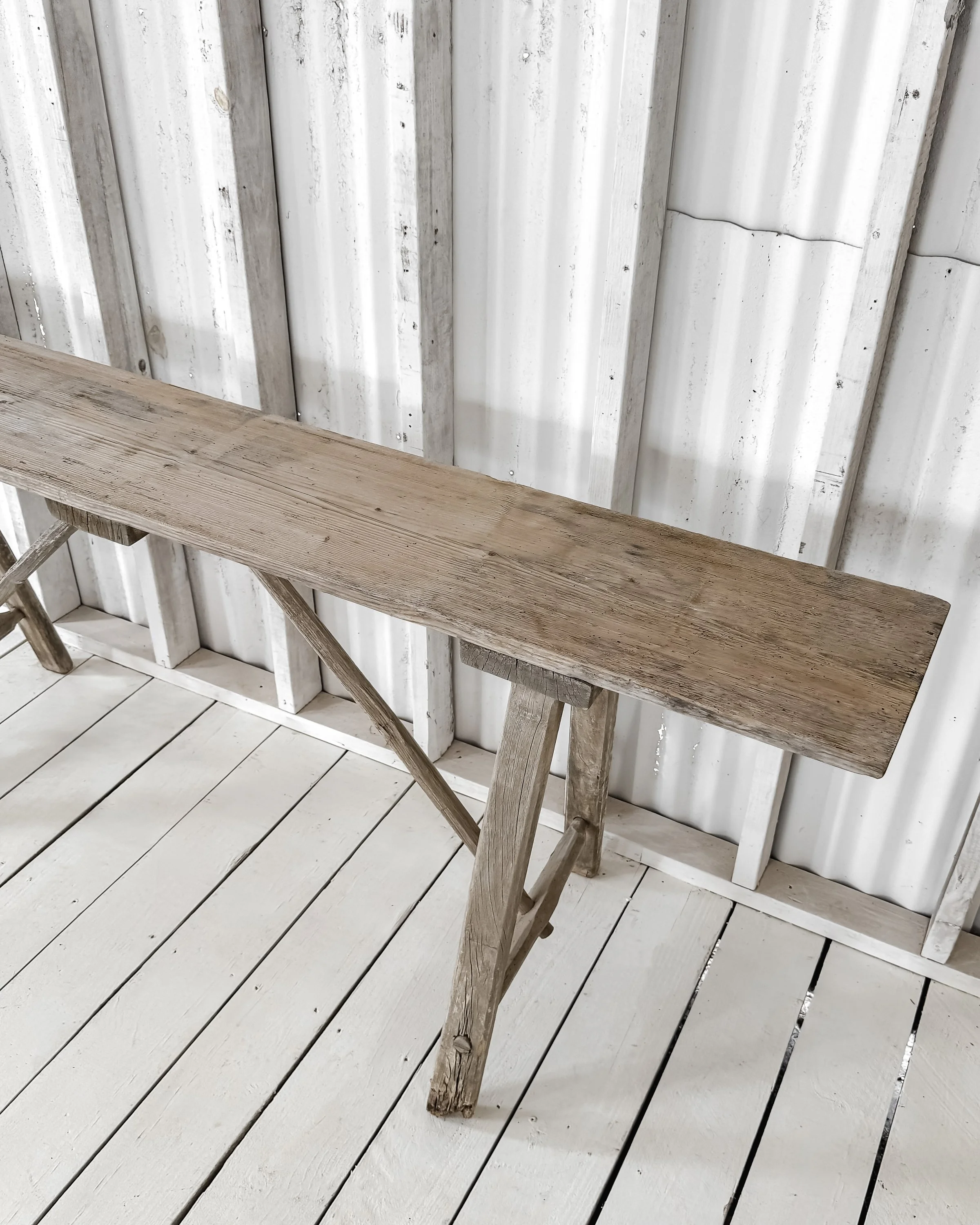 Antique French Lavandiere Console Table