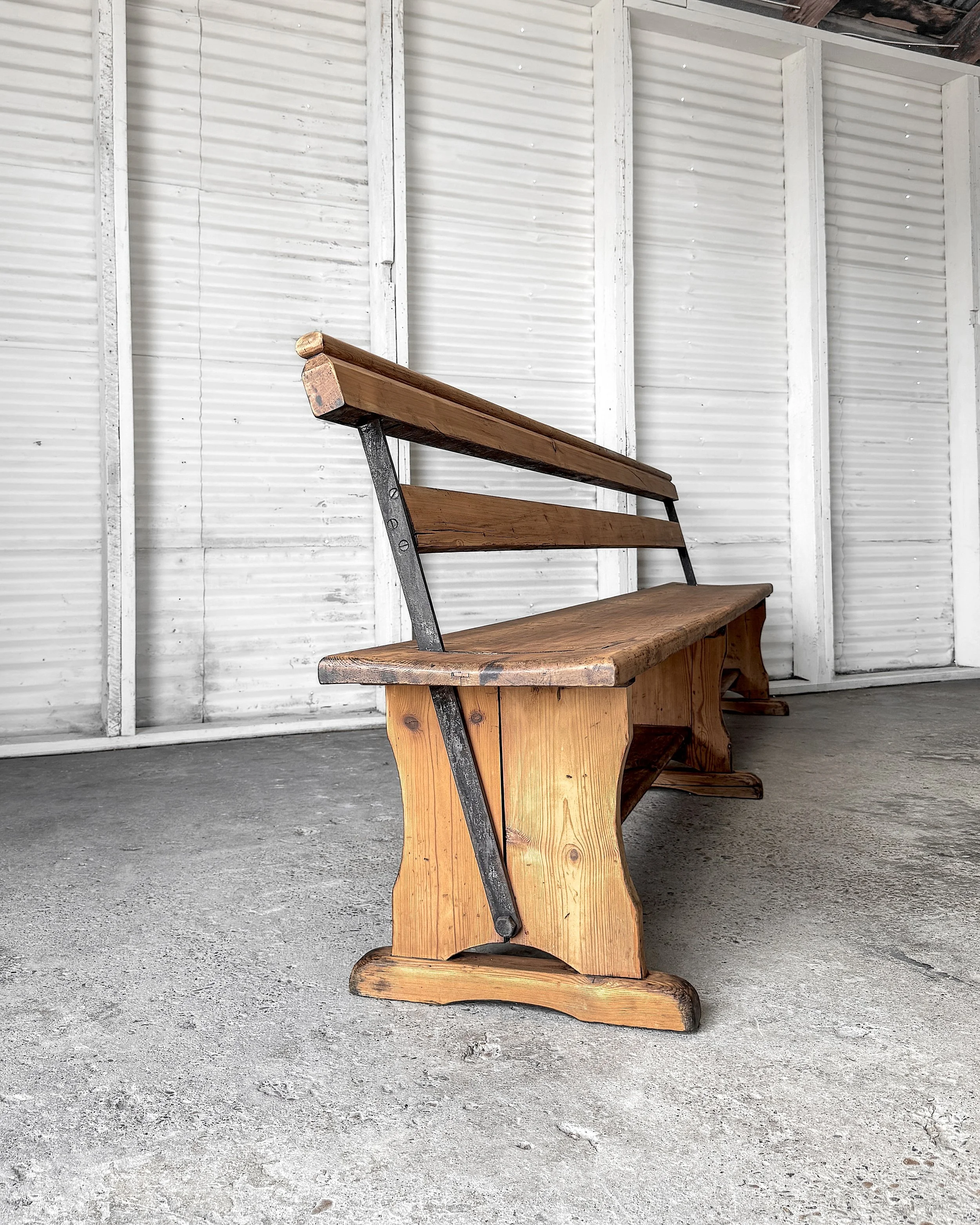 Antique Welsh Railway Platform Bench