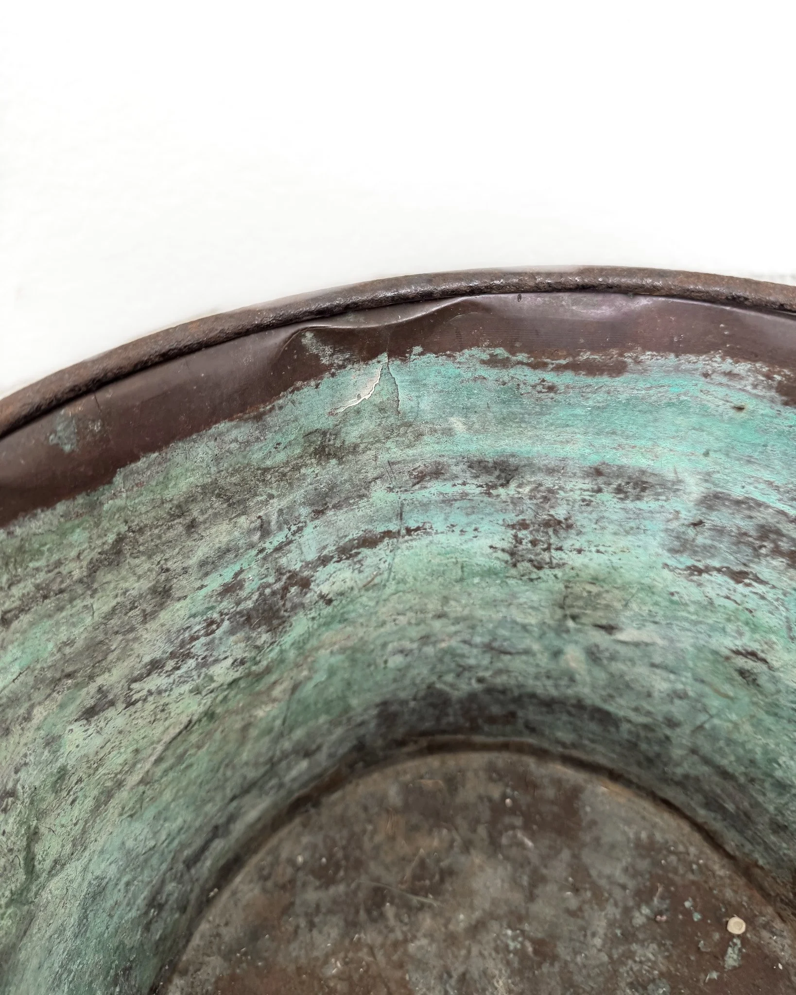 Antique Copper Cauldron