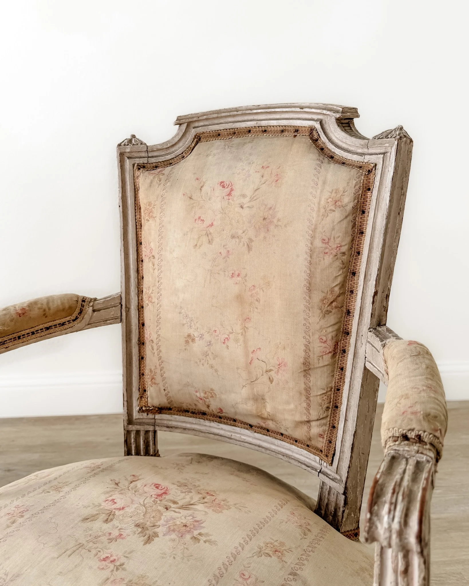 19th-Century French Louis XVI Style Fauteuil Armchairs