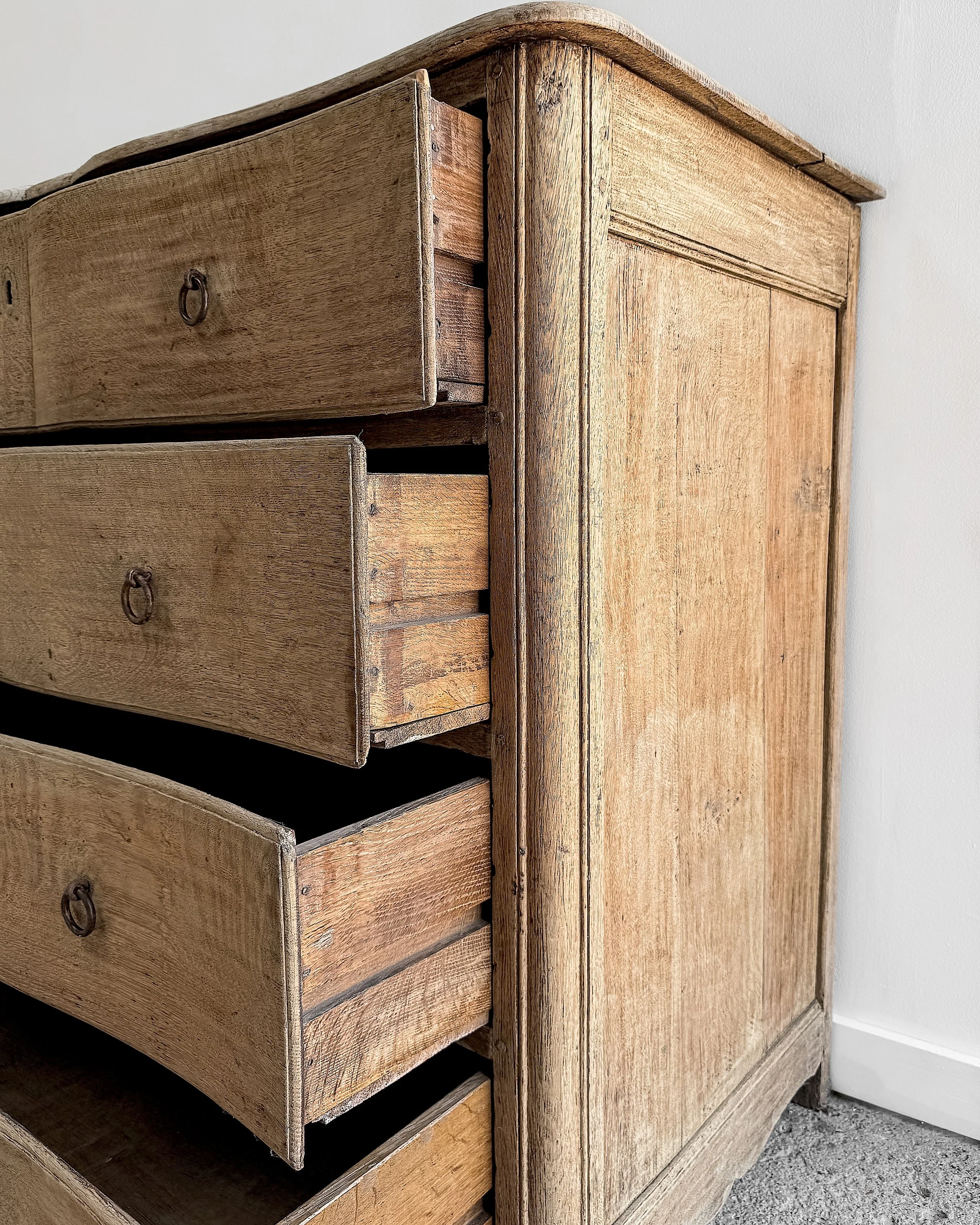 Antique French Serpentine Dresser