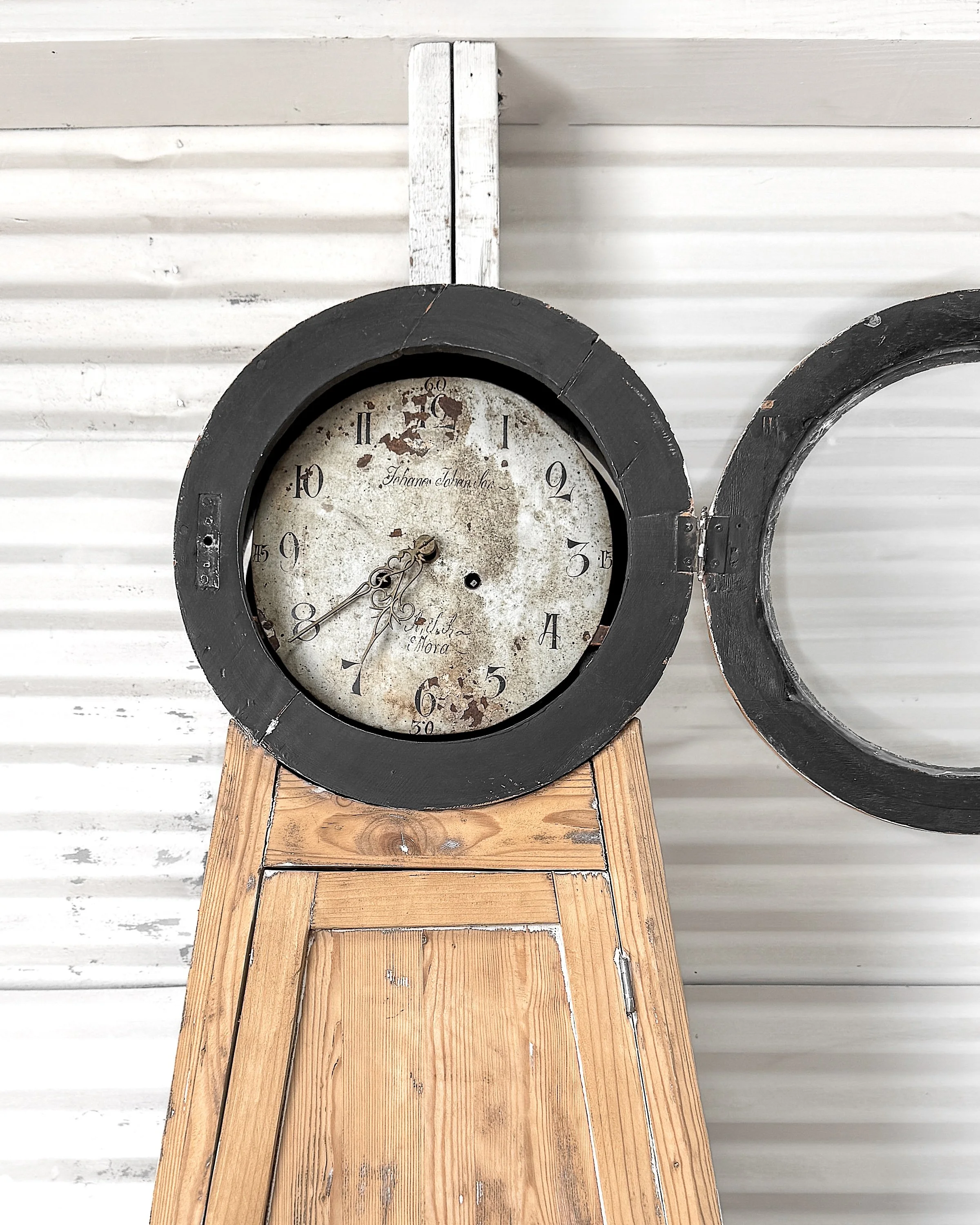18th century Swedish Gustavian Mora Clock Secretary