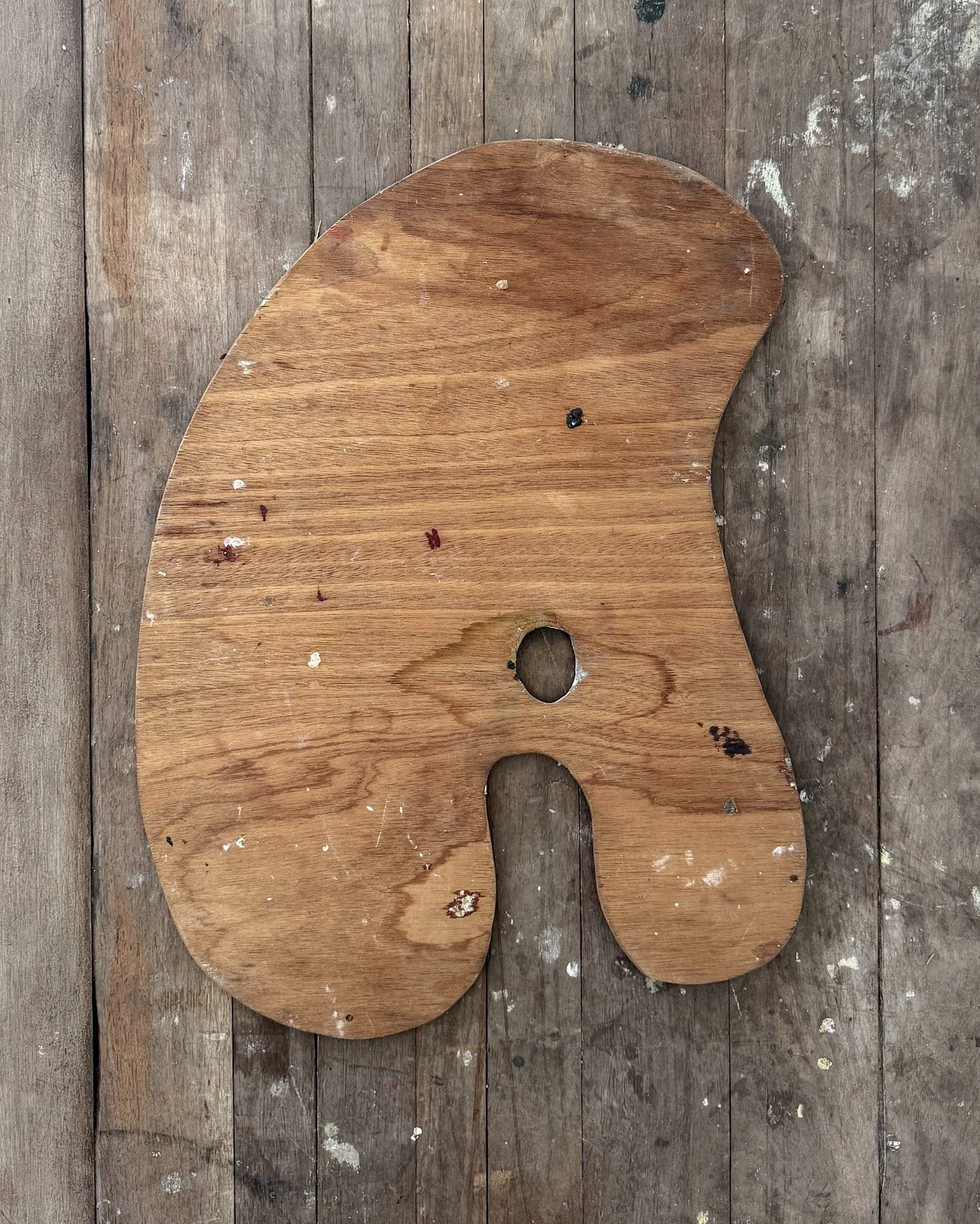 Antique Wooden French Artist's Palette