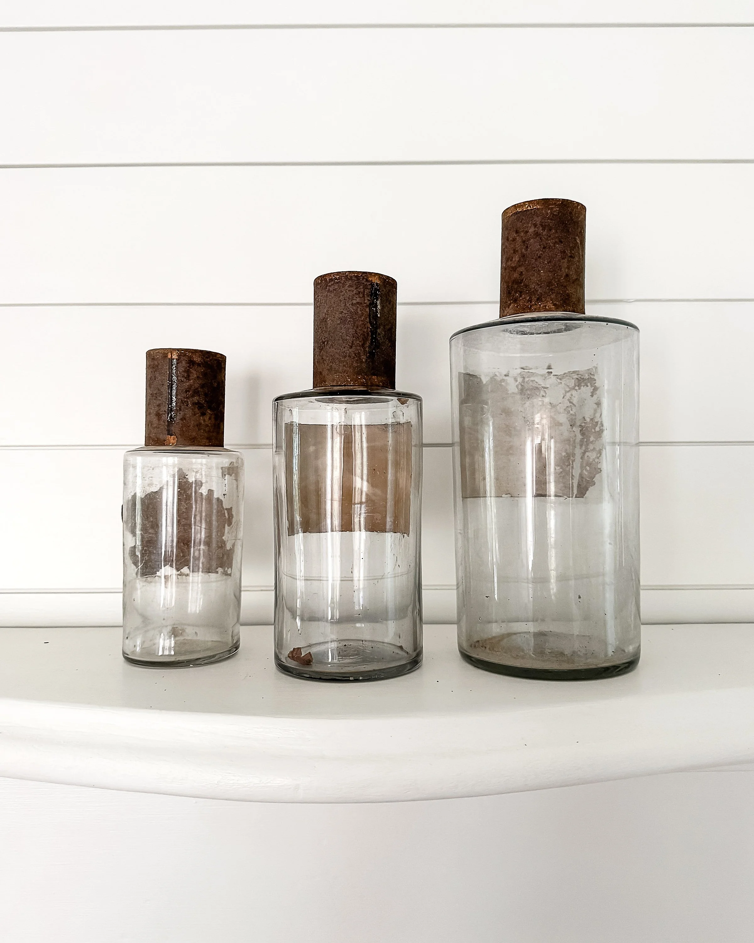 Antique French Apothecary Bottles