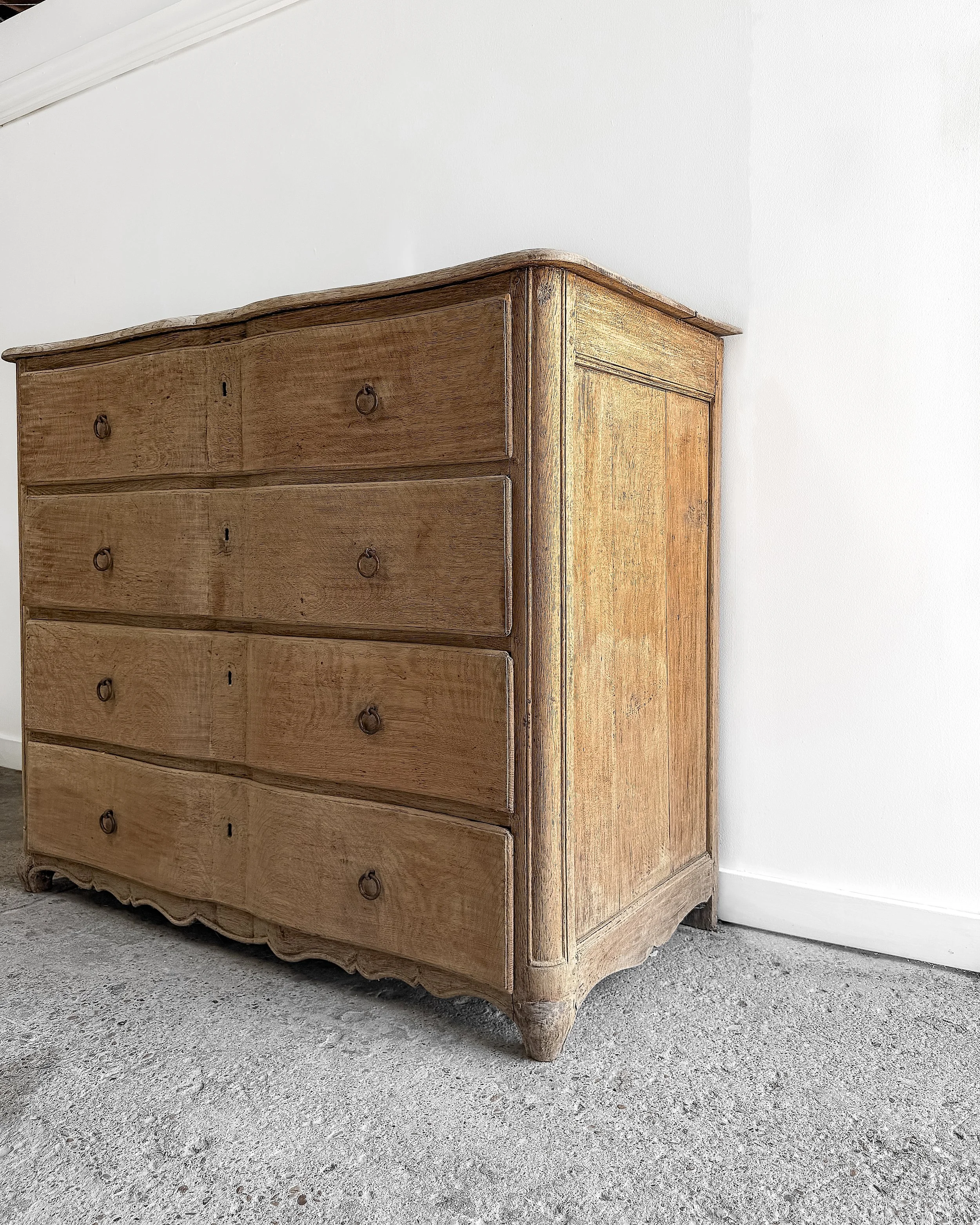Antique French Serpentine Dresser