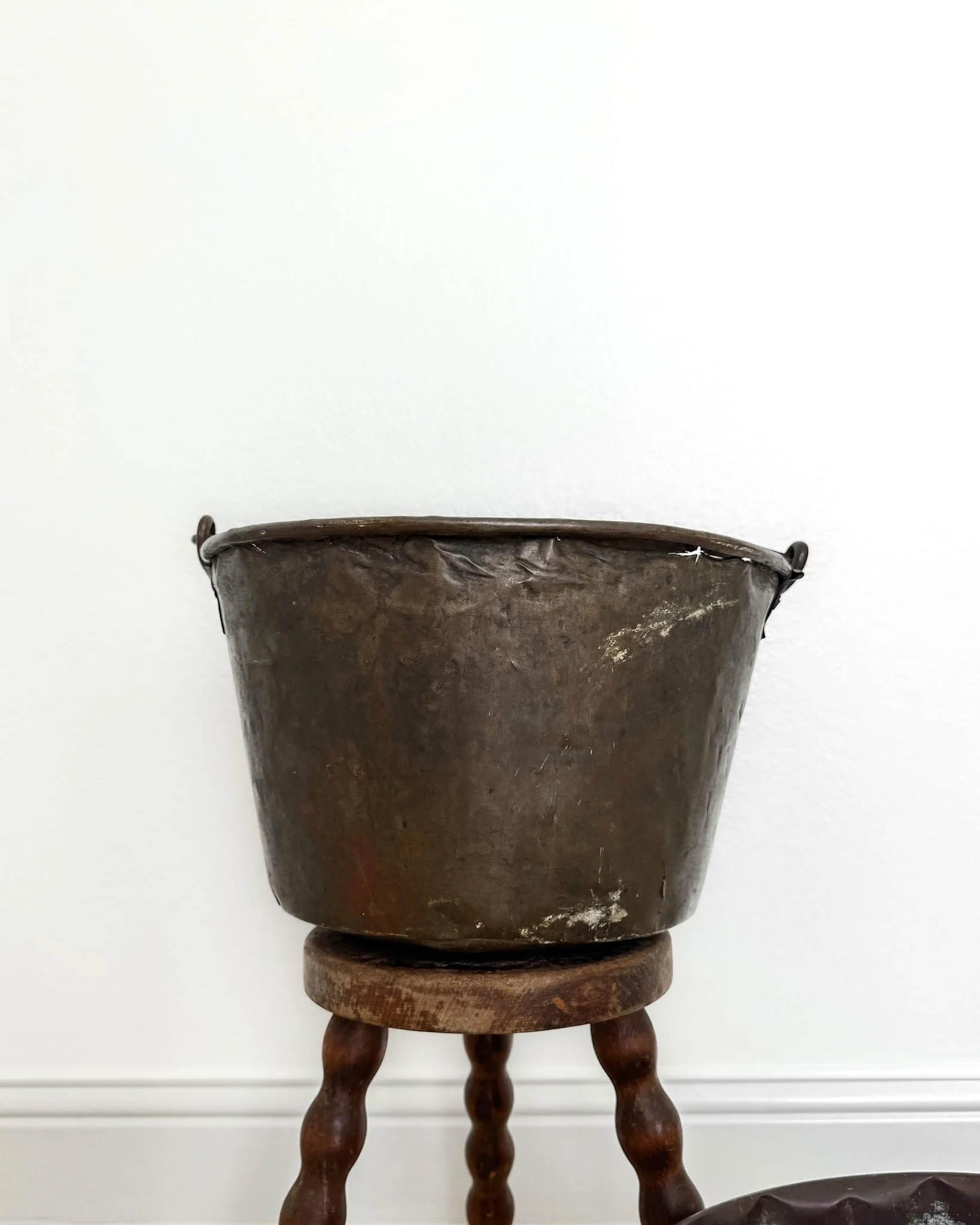 Antique Copper Cauldron