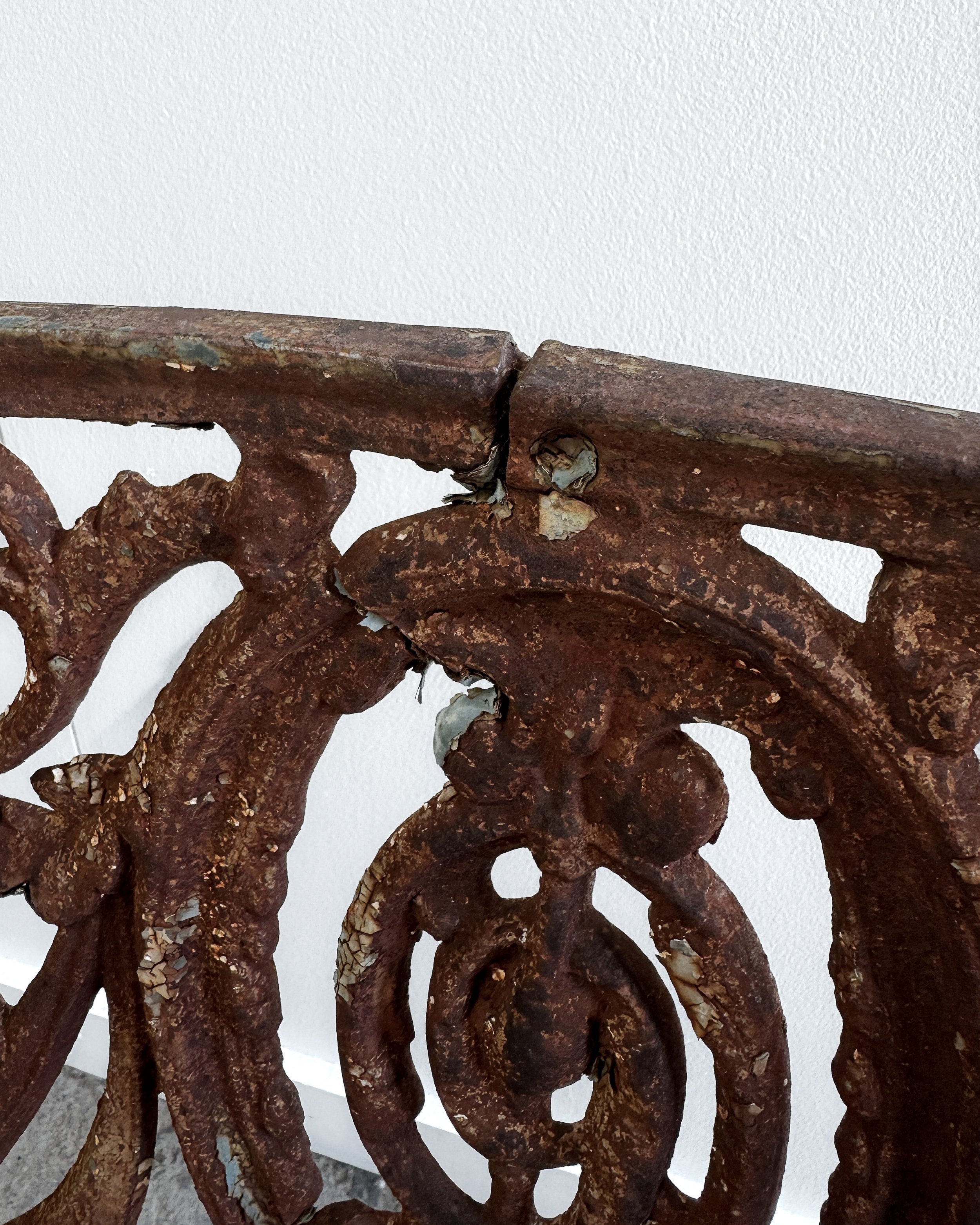 19th Century French Cast Iron Garden Settee