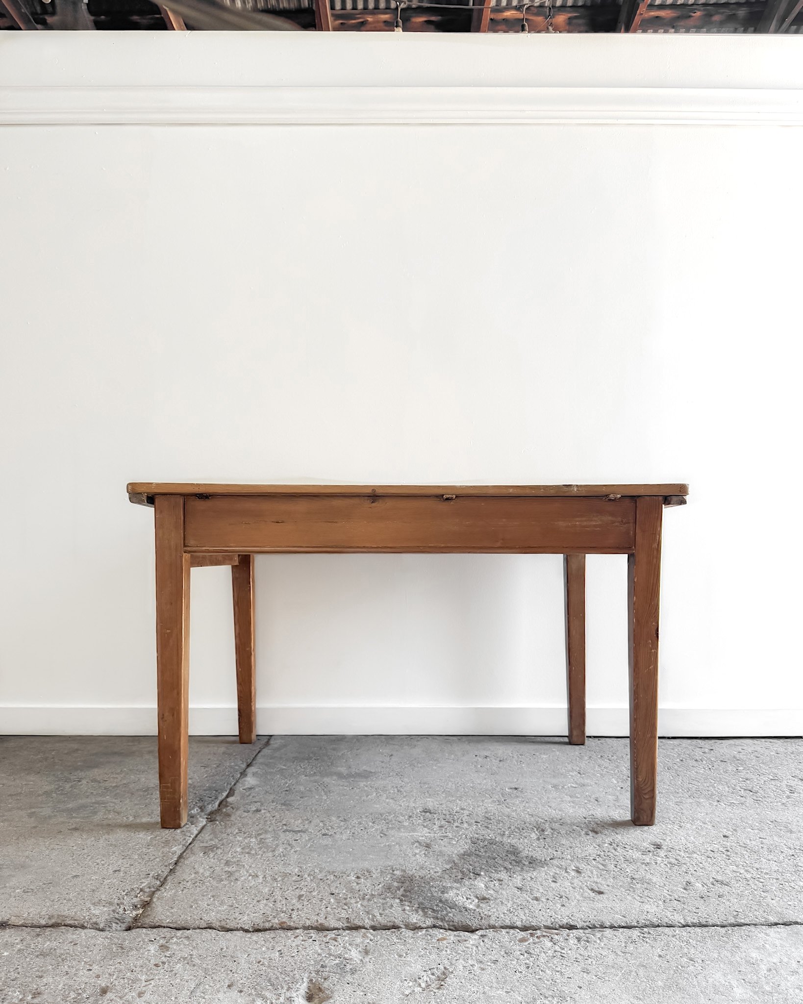 Antique English Pine Kitchen Table