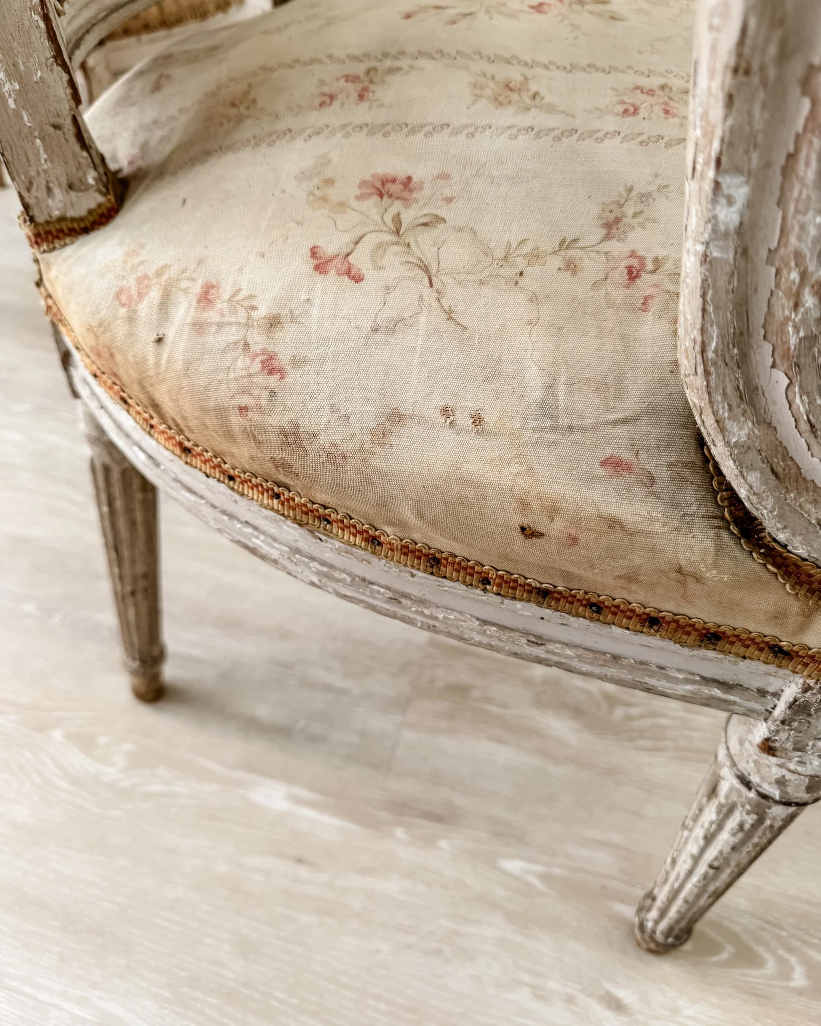 19th-Century French Louis XVI Style Fauteuil Armchairs