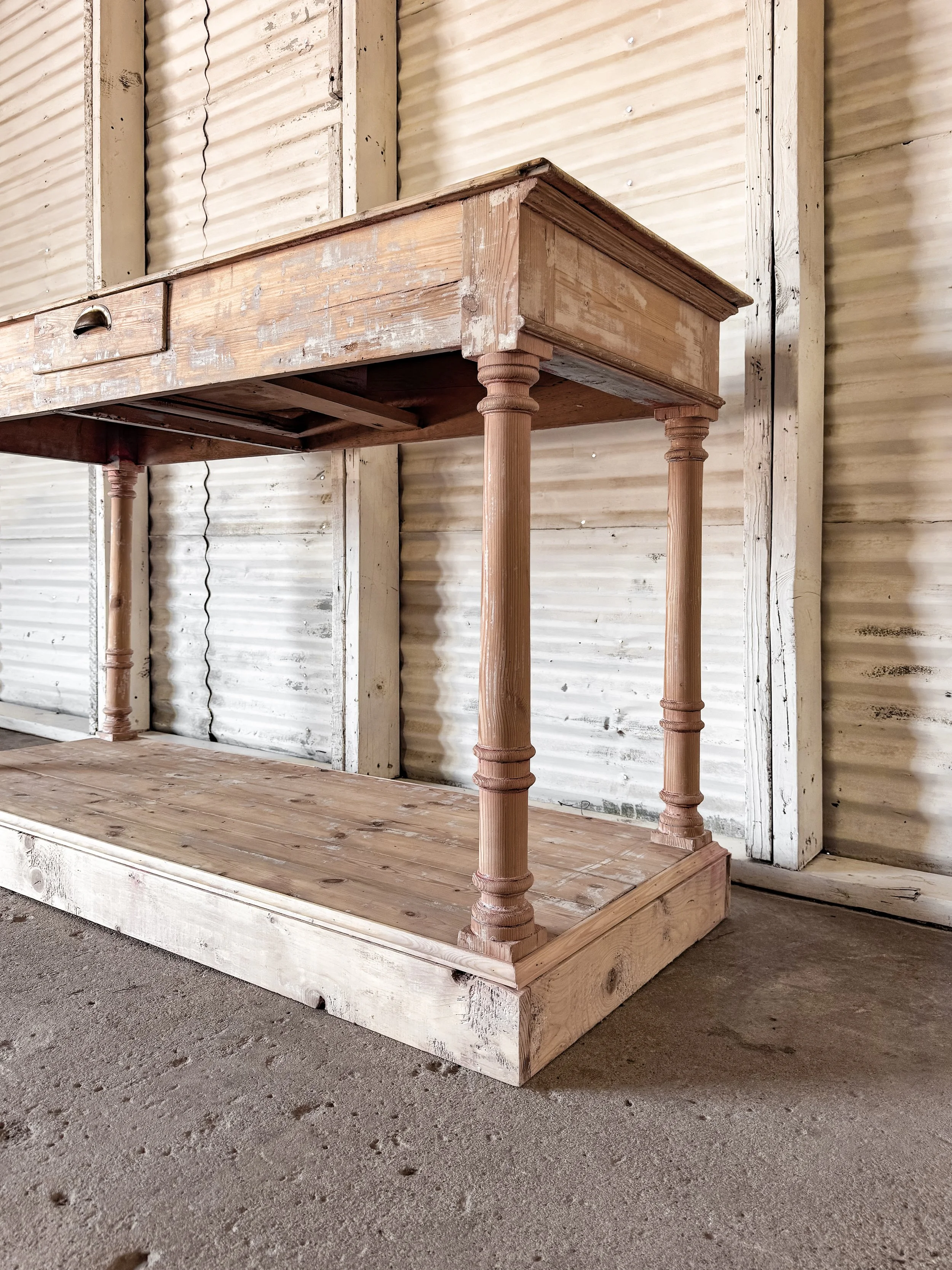 Antique French Drapers Table