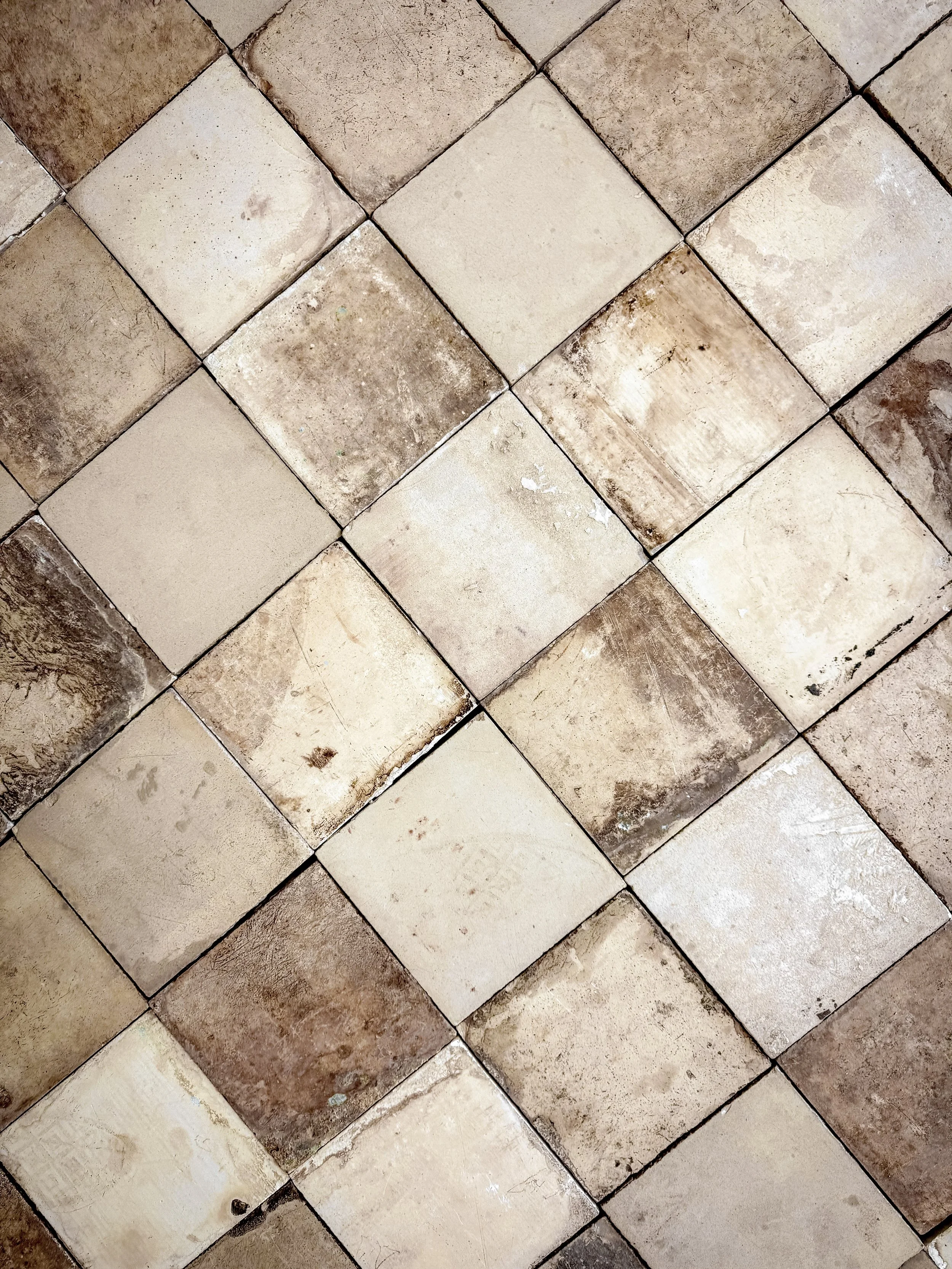 Reclaimed European Encaustic Cement Tiles