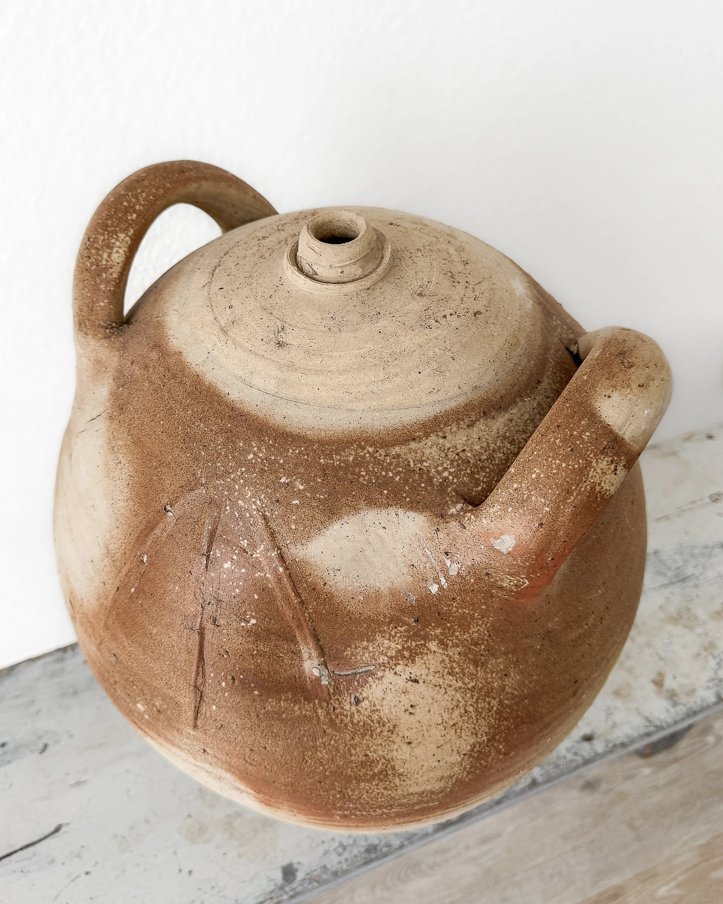 19th Century French Stoneware Olive Oil Jugs