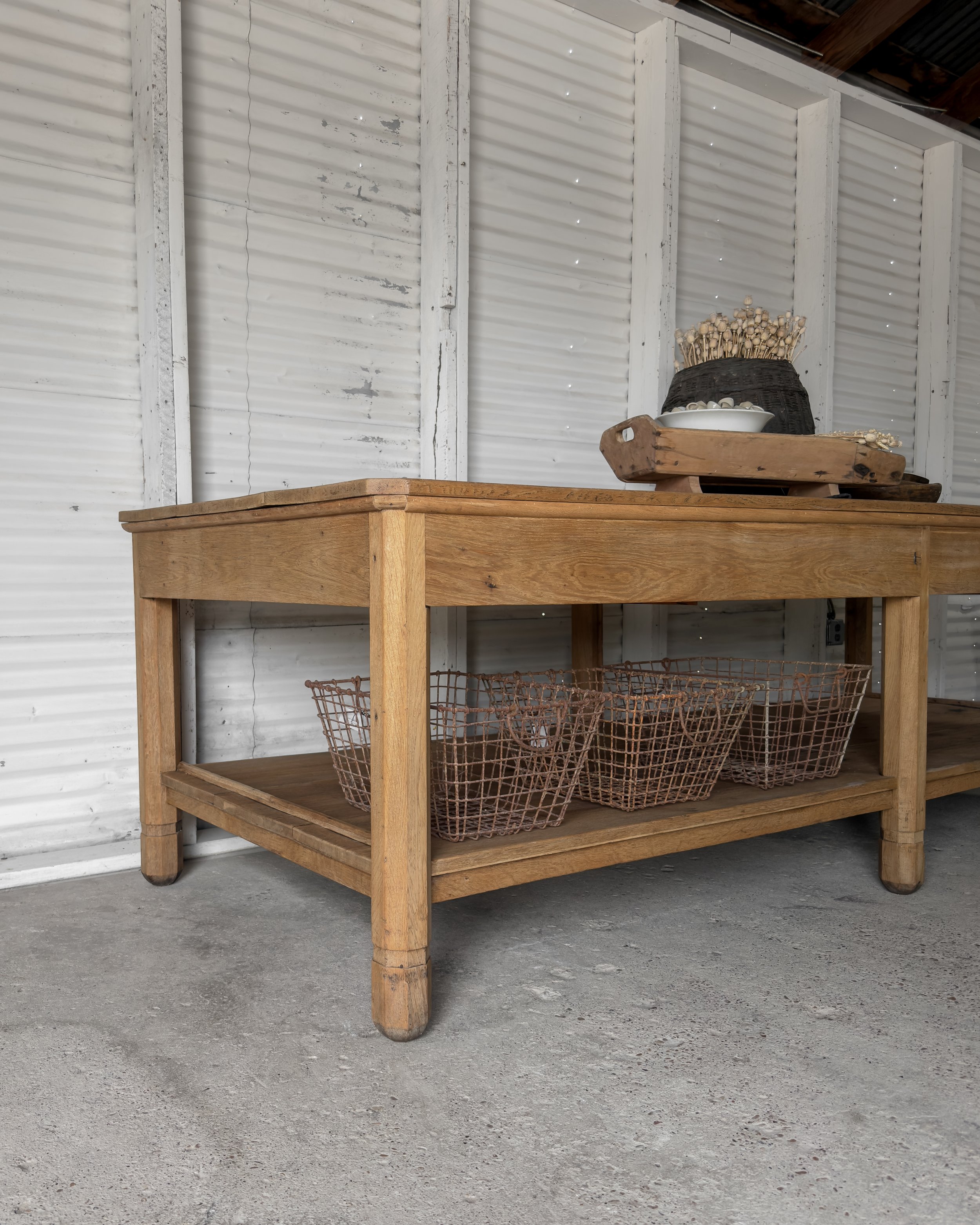 Natural Oak Work Table Island - 2.jpg