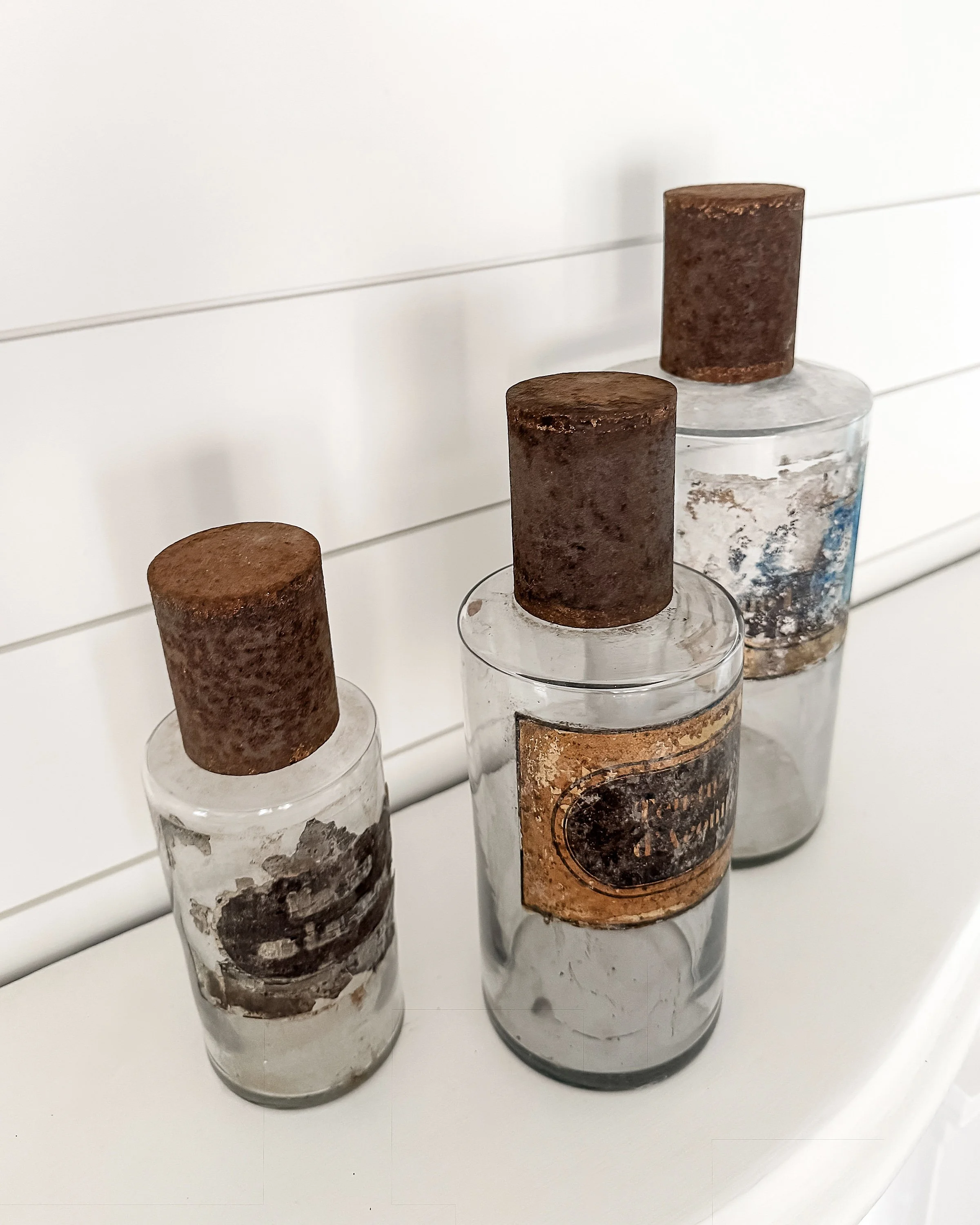 Antique French Apothecary Bottles