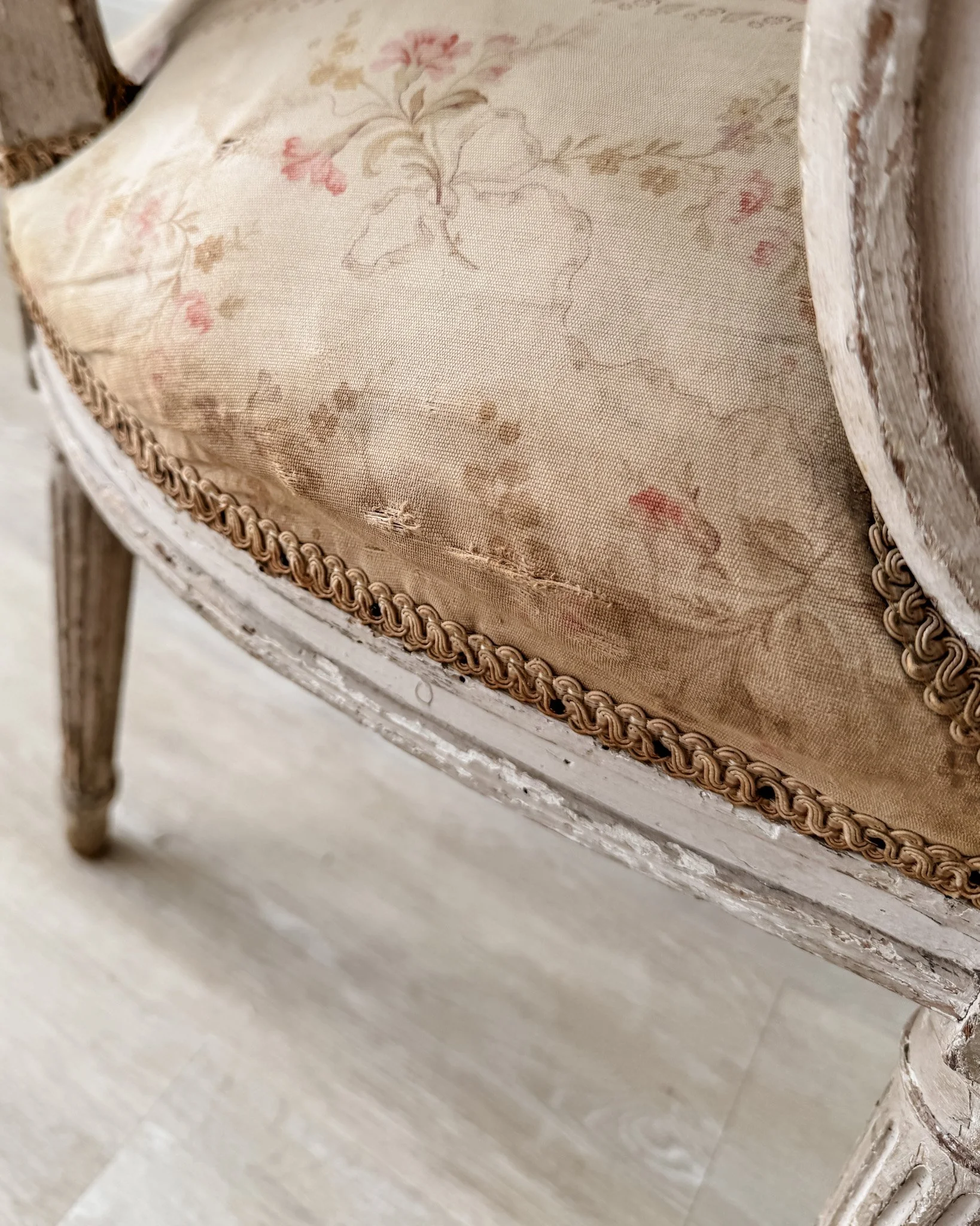 19th-Century French Louis XVI Style Fauteuil Armchairs