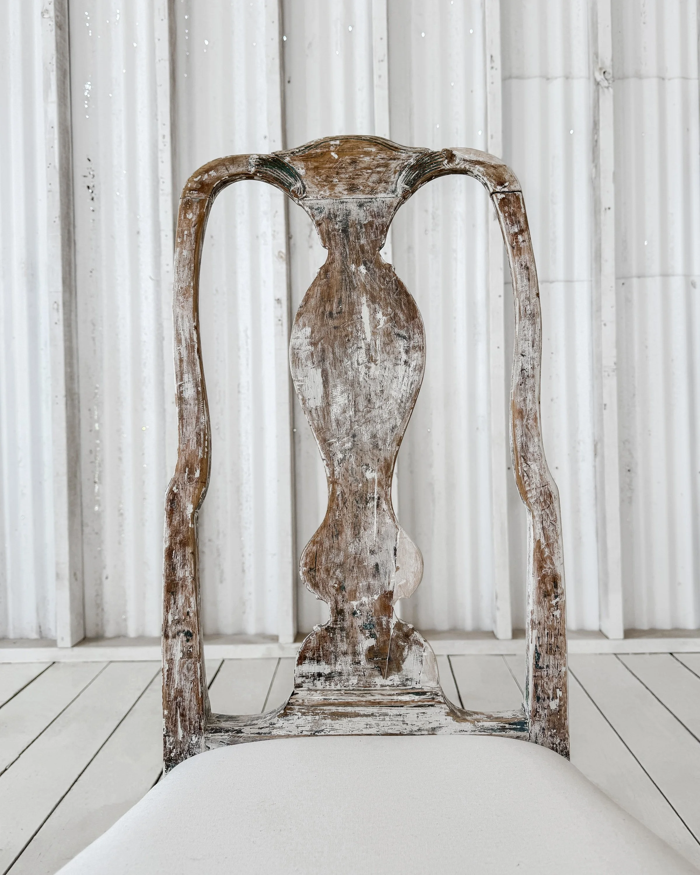 Painted Swedish Baroque Chairs