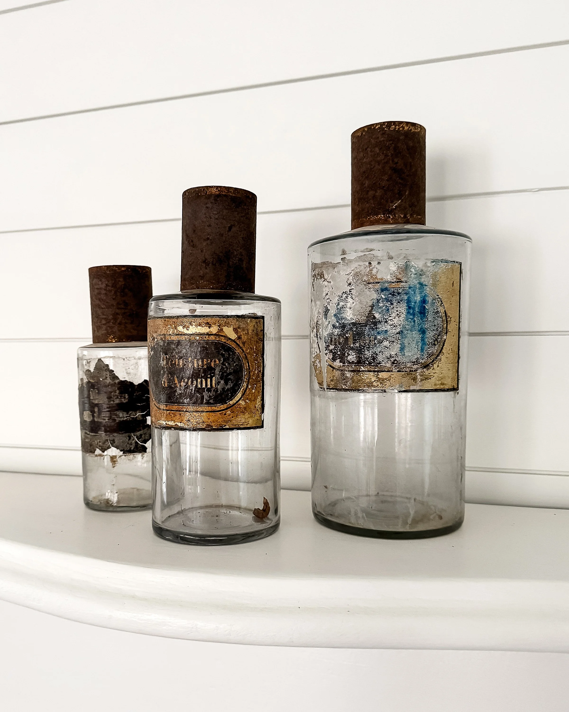 Antique French Apothecary Bottles