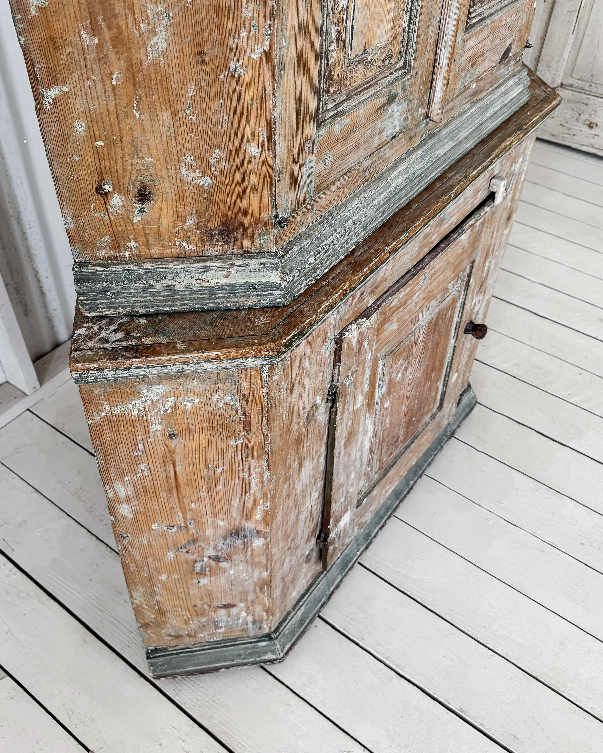 Late Baroque Swedish Corner Cupboard