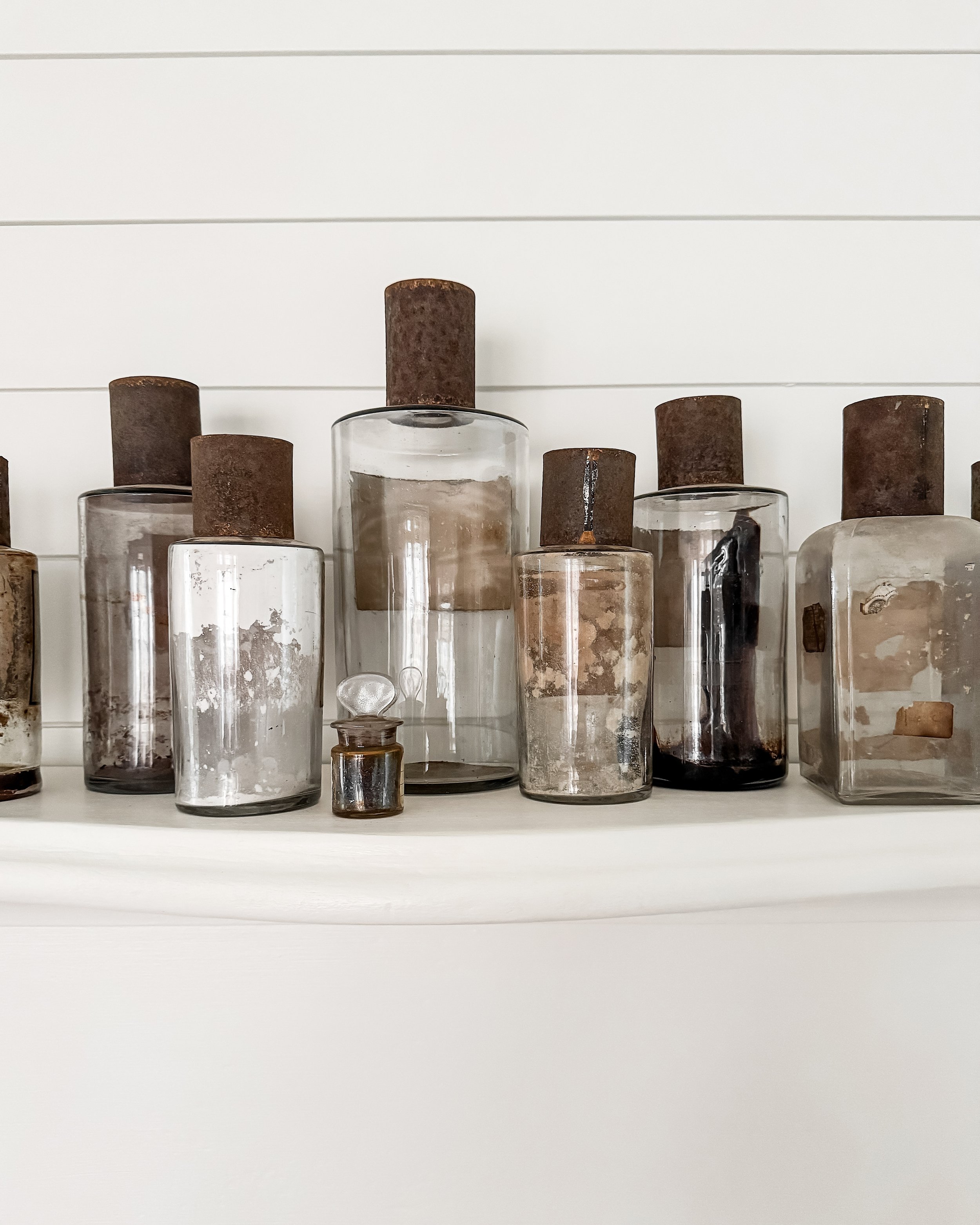 Antique French Apothecary Bottles