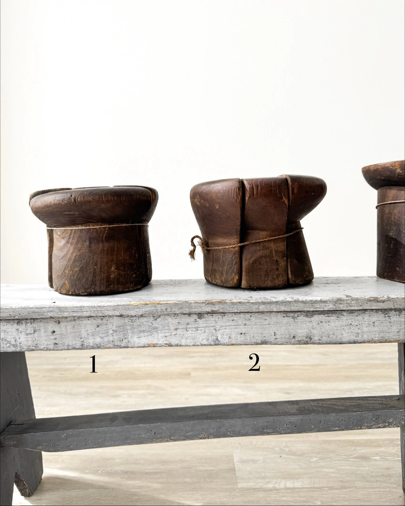 Antique Wooden Puzzle Hat Blocks