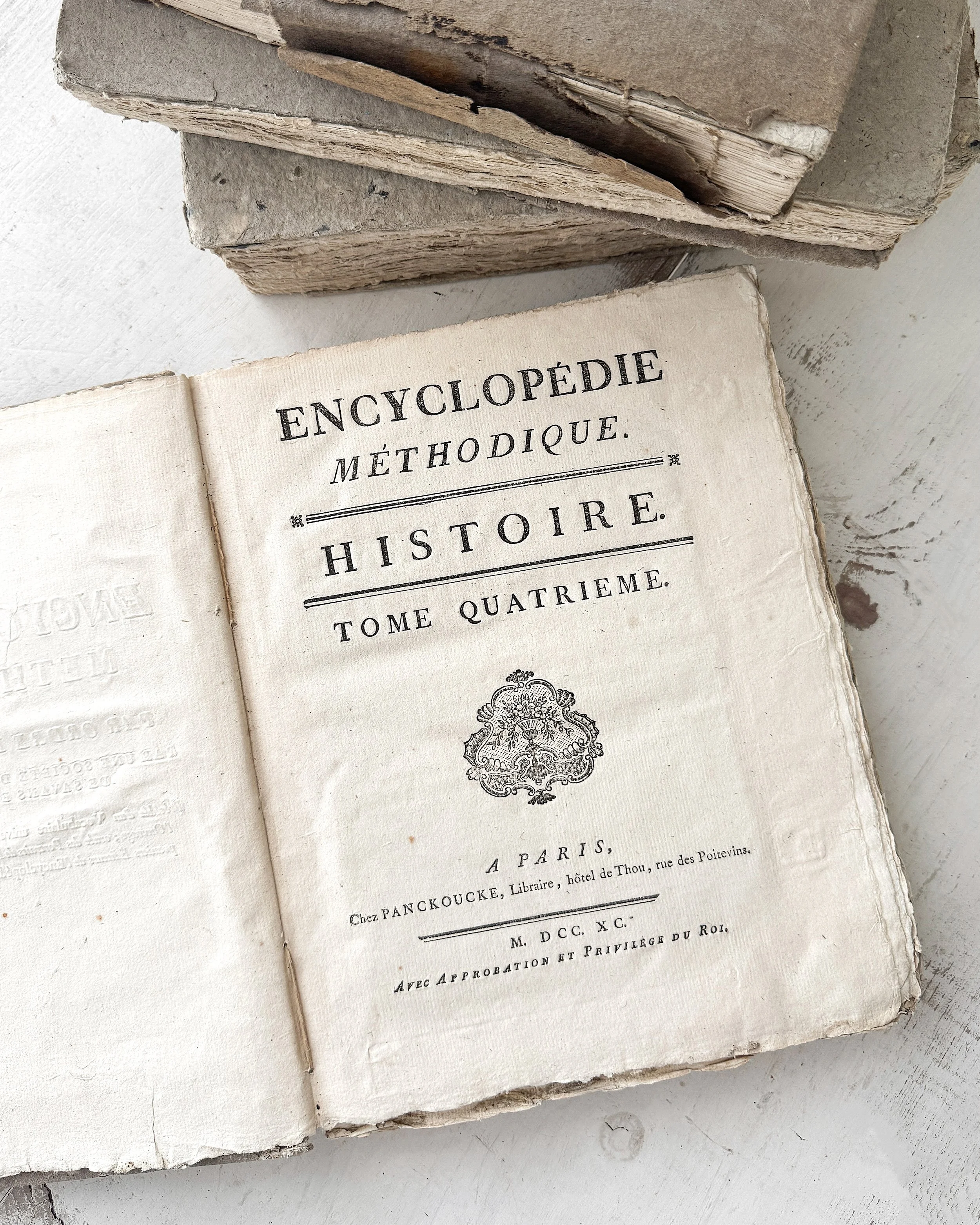 Set of Antique French Methodical Encyclopedias