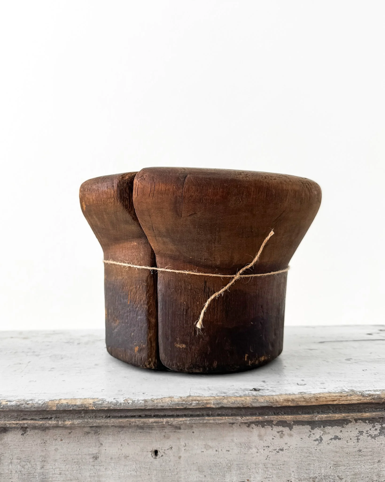 Antique Wooden Puzzle Hat Blocks