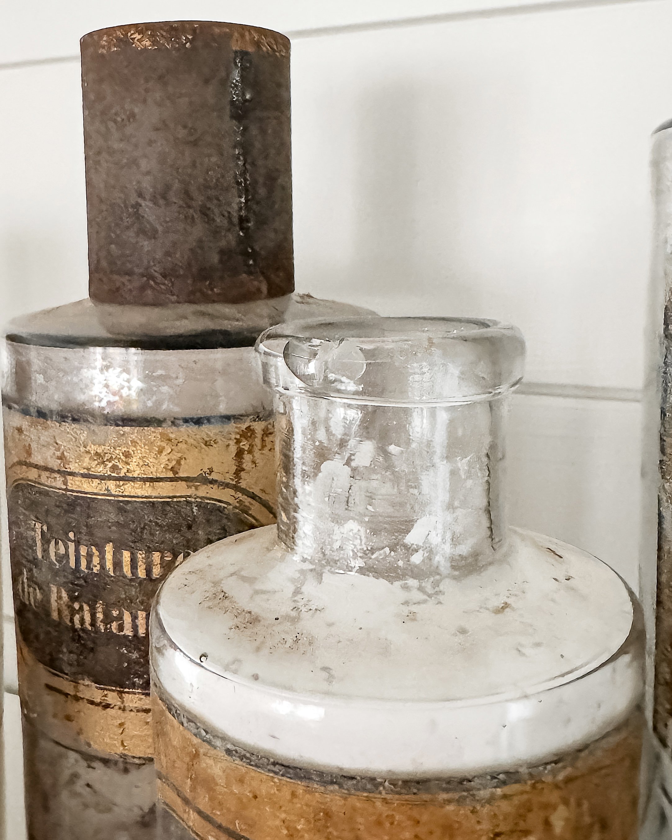 Antique French Apothecary Bottles