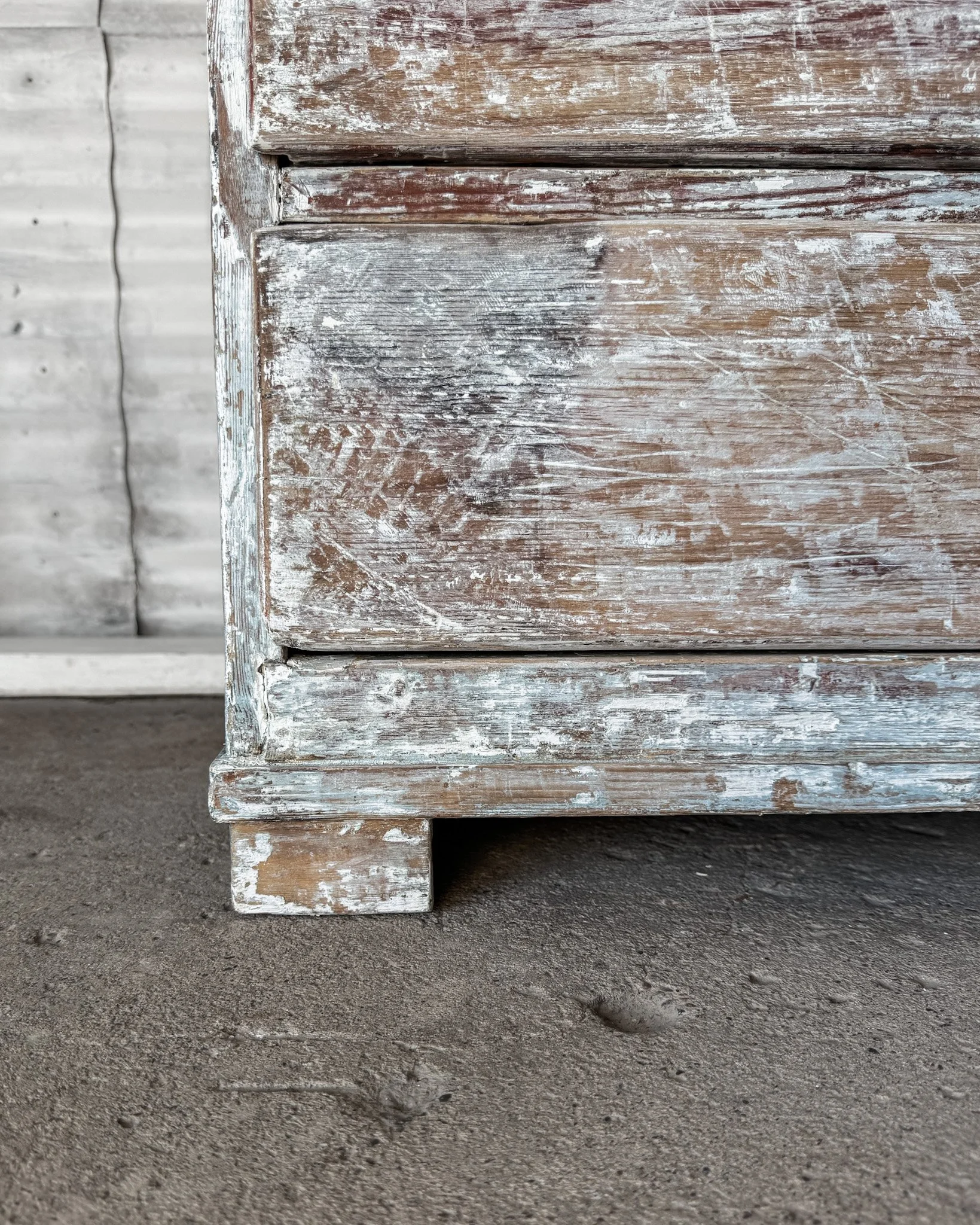 19th C. Swedish Writing Bureau with Dragged Paint