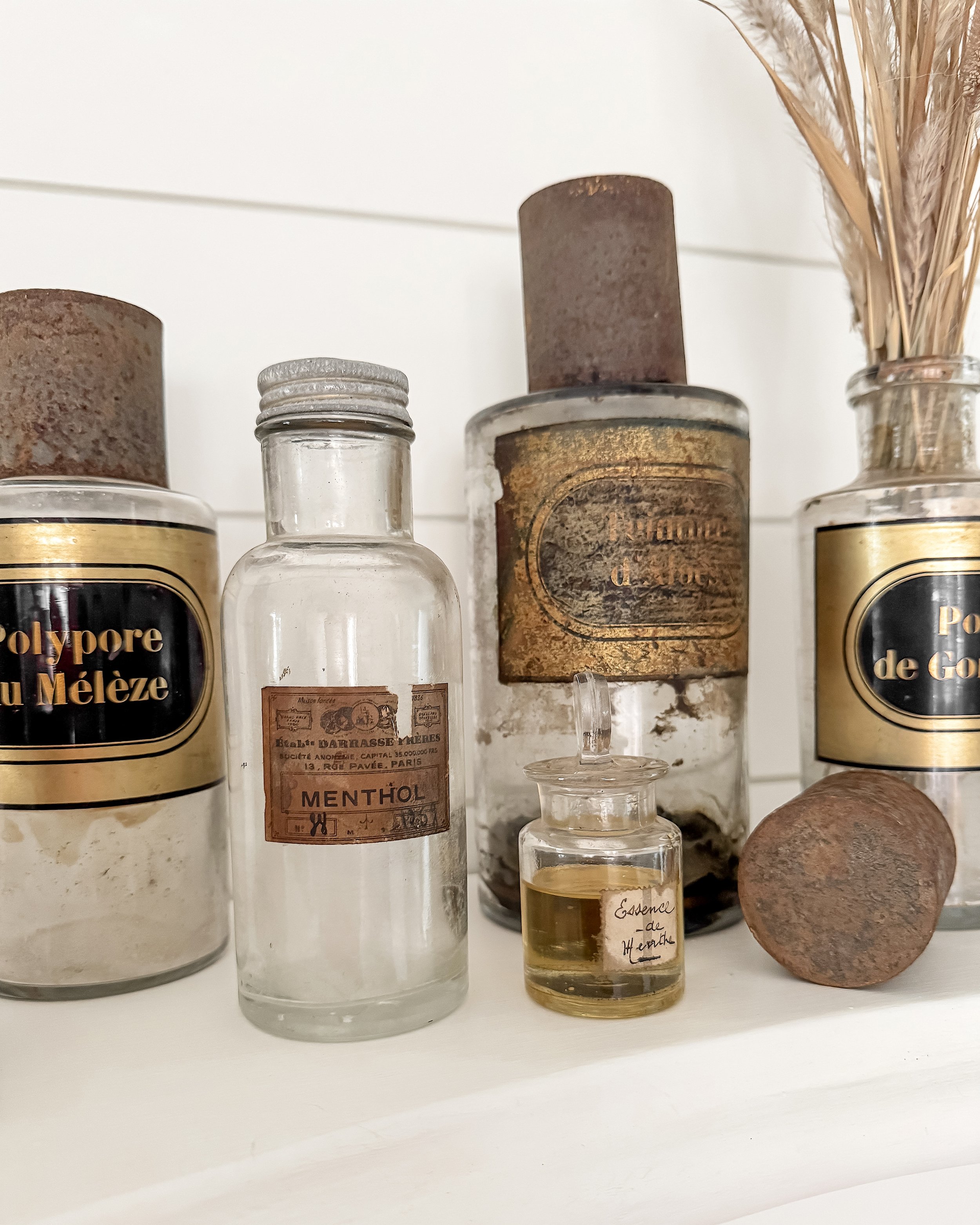 Antique French Apothecary Bottles