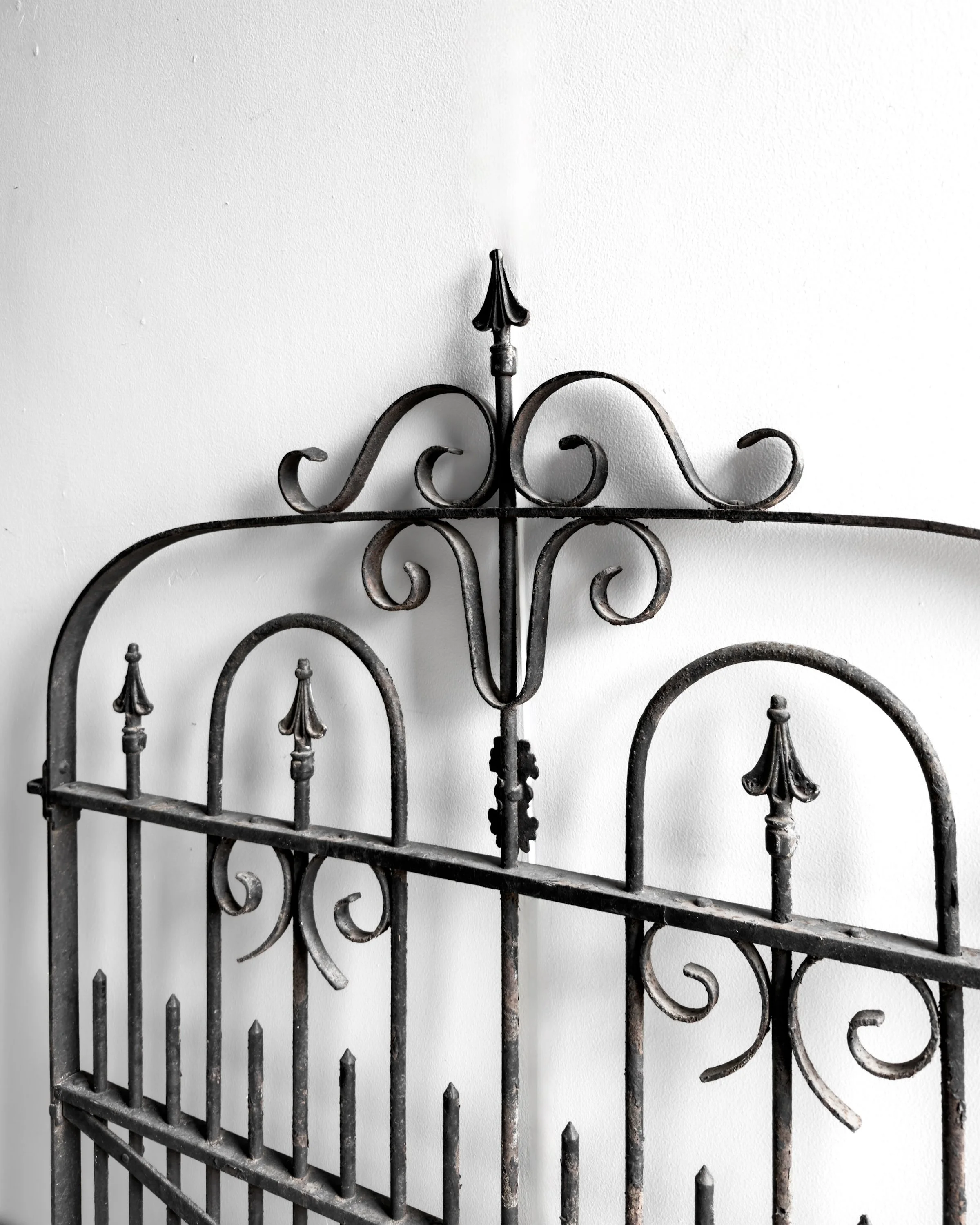 Antique 19th-Century Stewart Iron Works Co. Wrought Iron Garden Gate