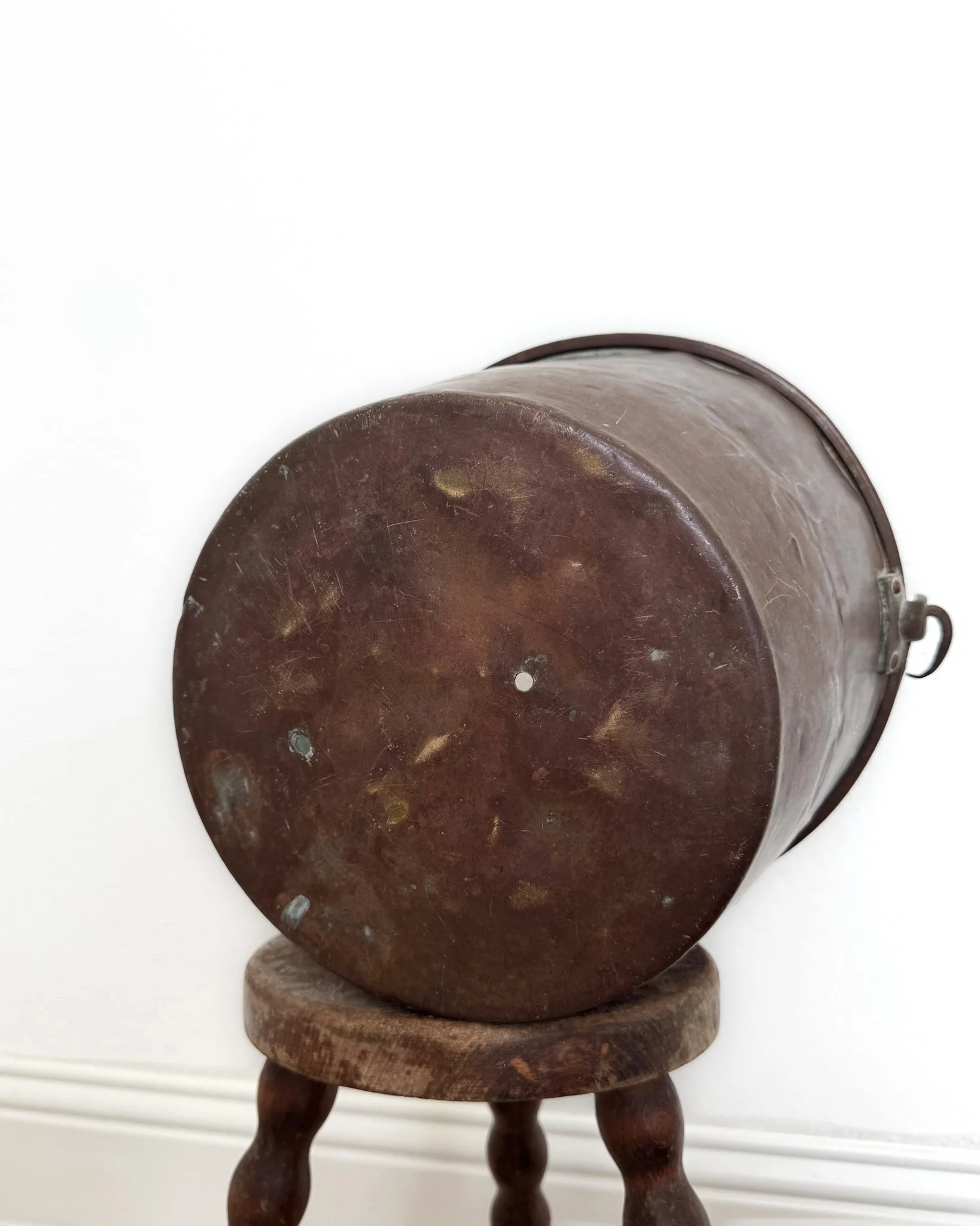 Antique Copper Cauldron
