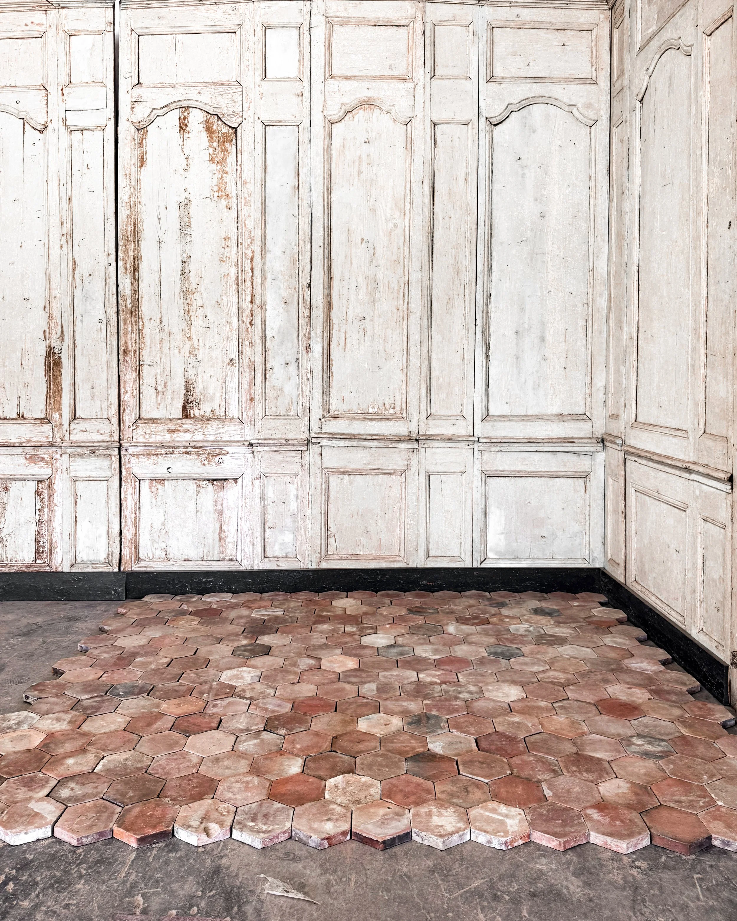 Antique Reclaimed French Terracotta Tiles