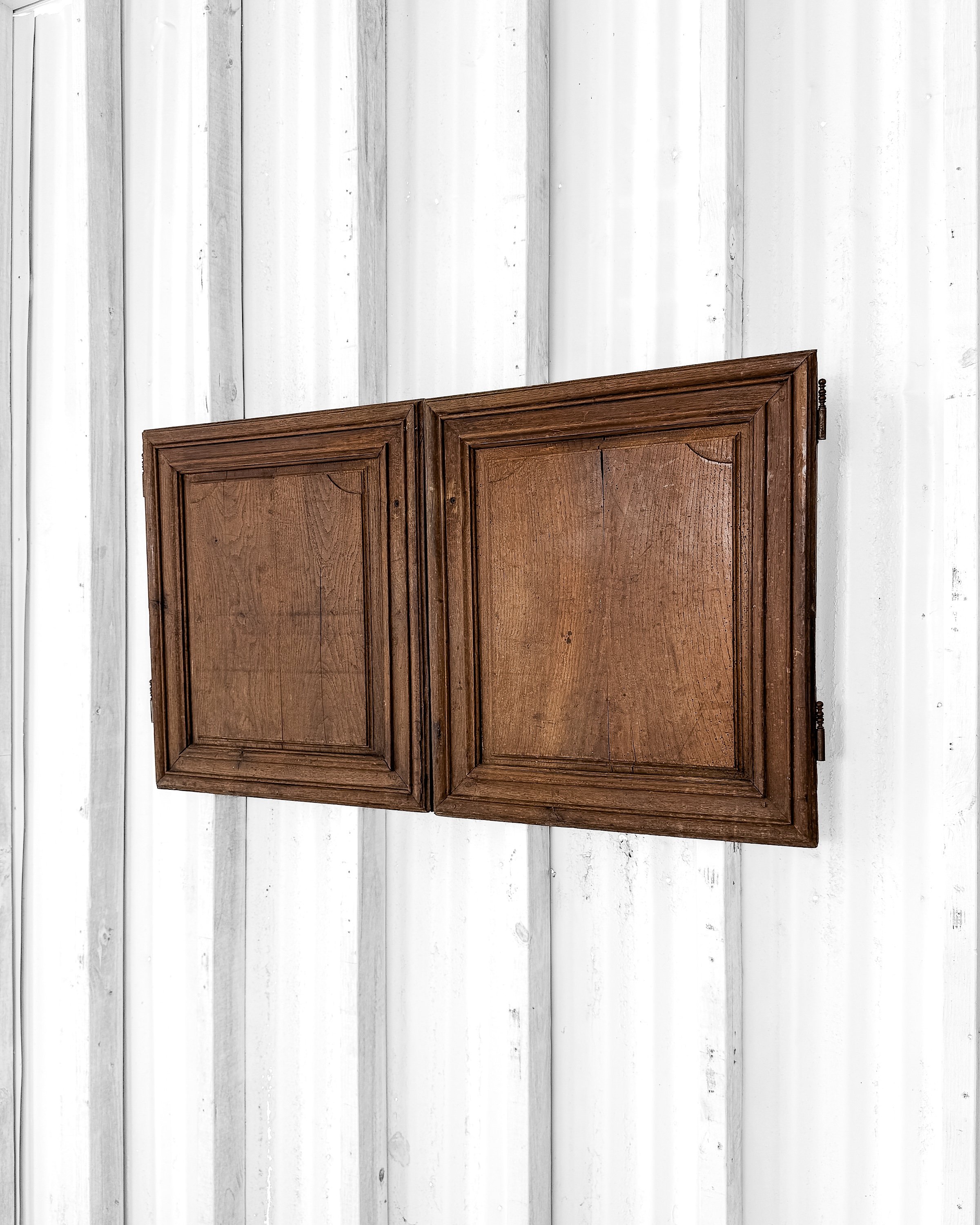 Salvaged 19th Century French Oak Cupboard Doors