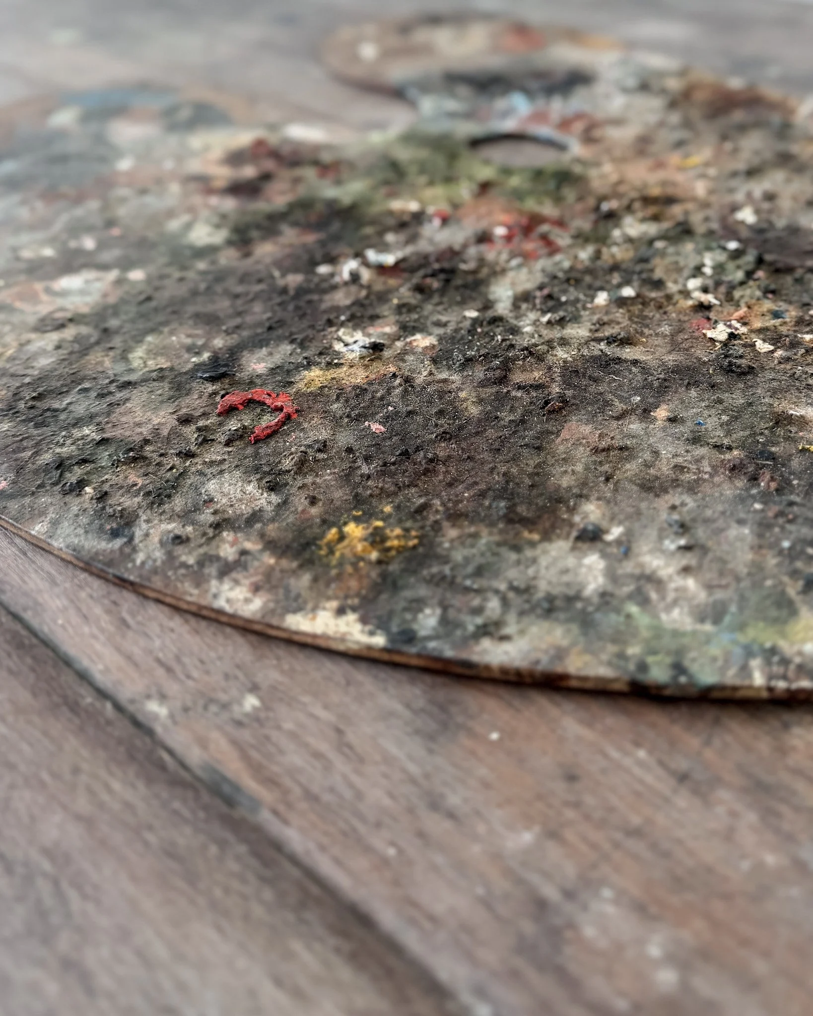 Antique Wooden French Artist's Palette